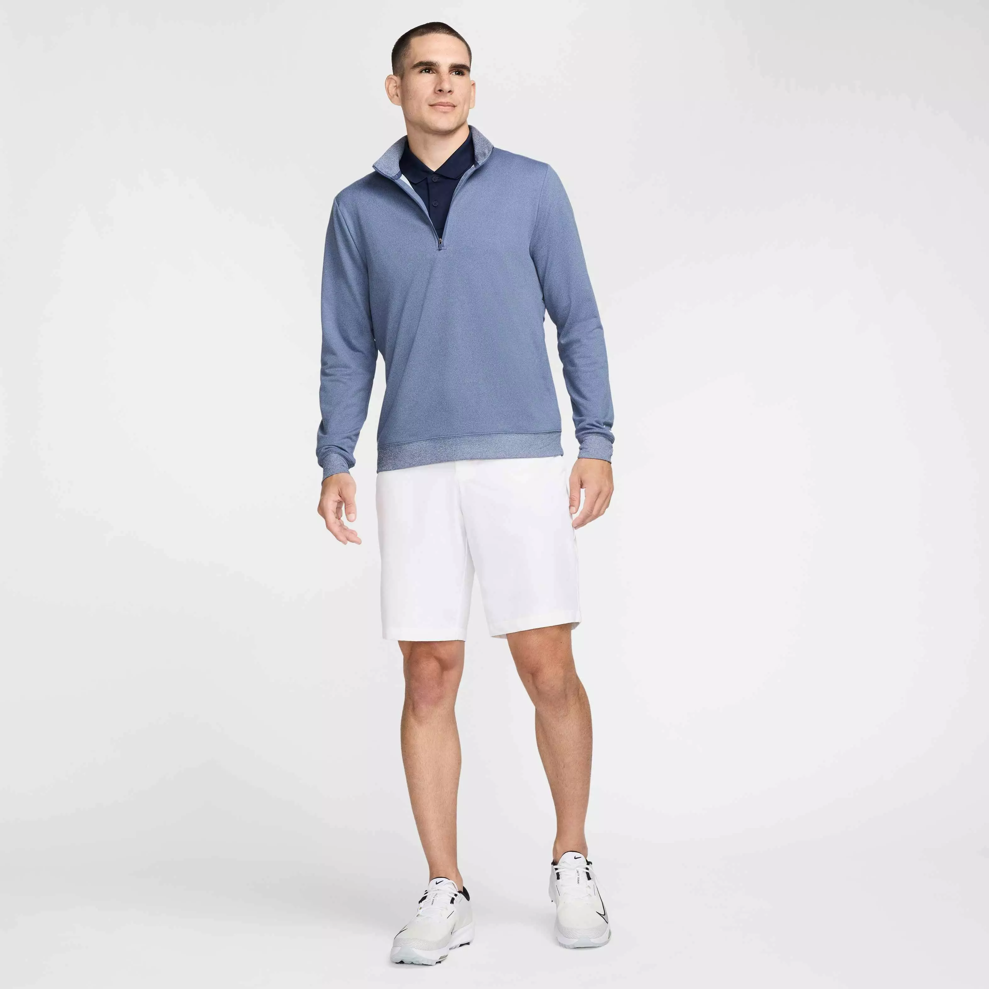 Nike Men's Tour 1/2-Zip Golf Top - BLUE