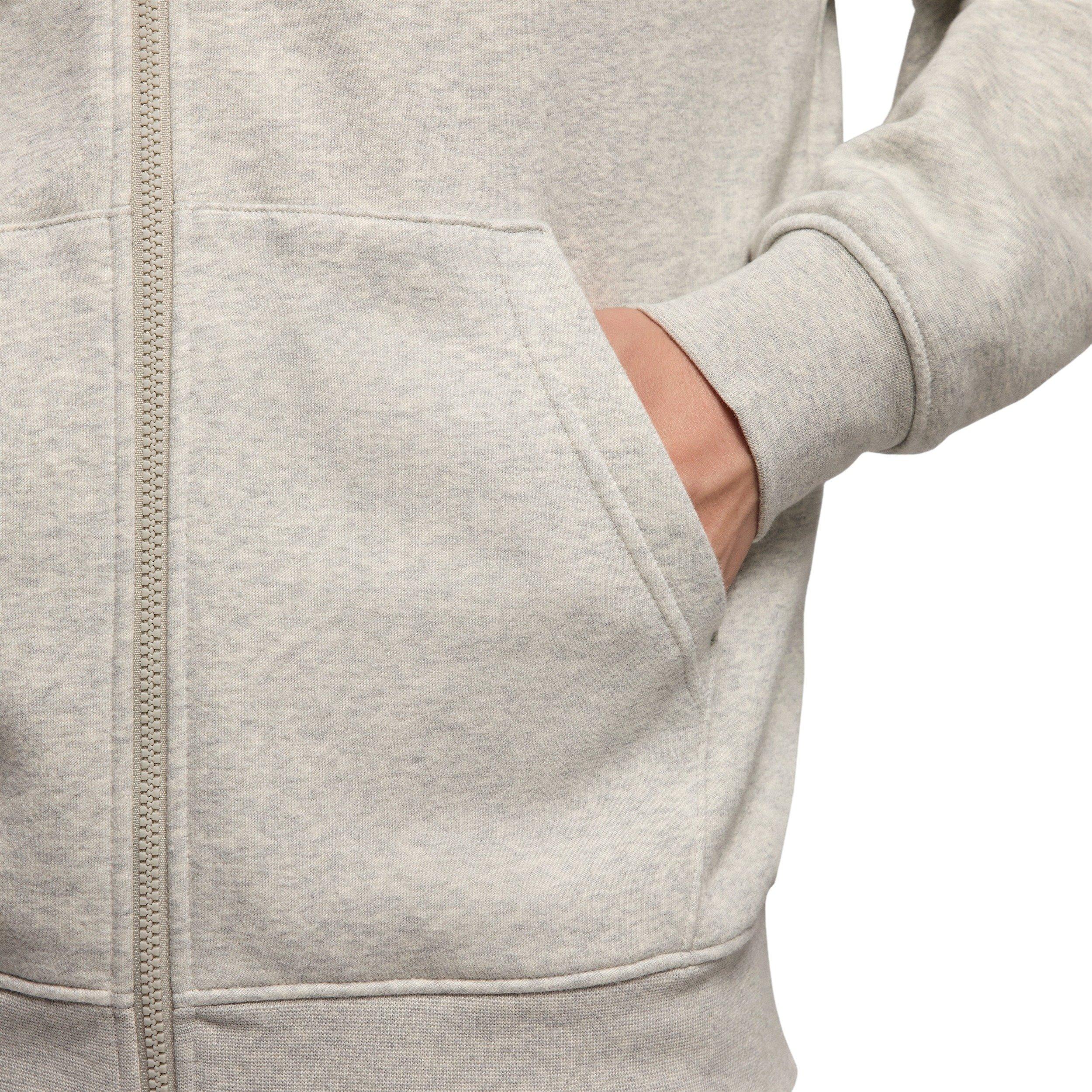 Jordan Men's Brooklyn Fleece Full-Zip Hooded Jacket - Grey - GREY Thumbnail View 6