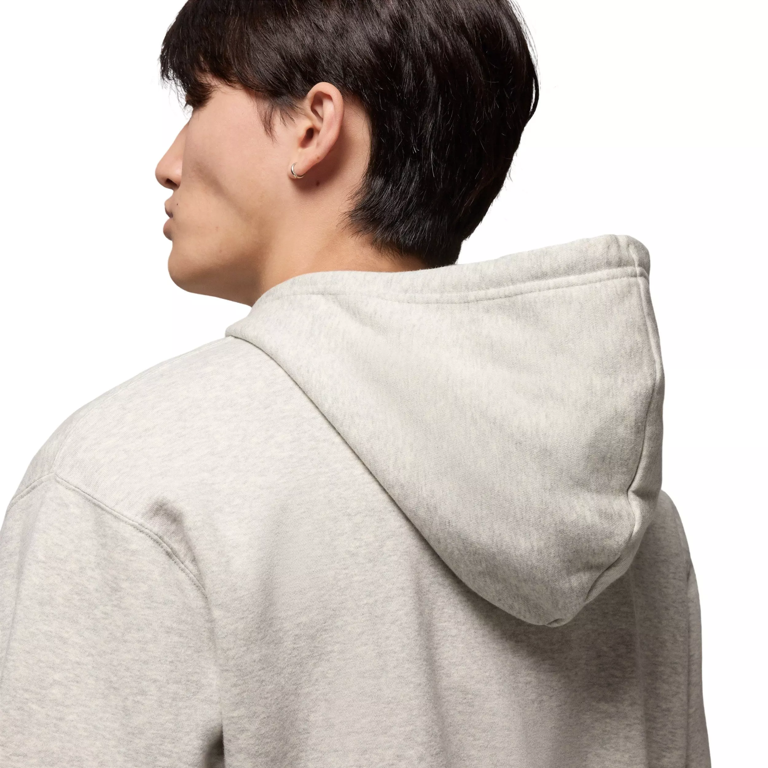 Jordan Men's Brooklyn Fleece Full-Zip Hooded Jacket - Grey - GREY