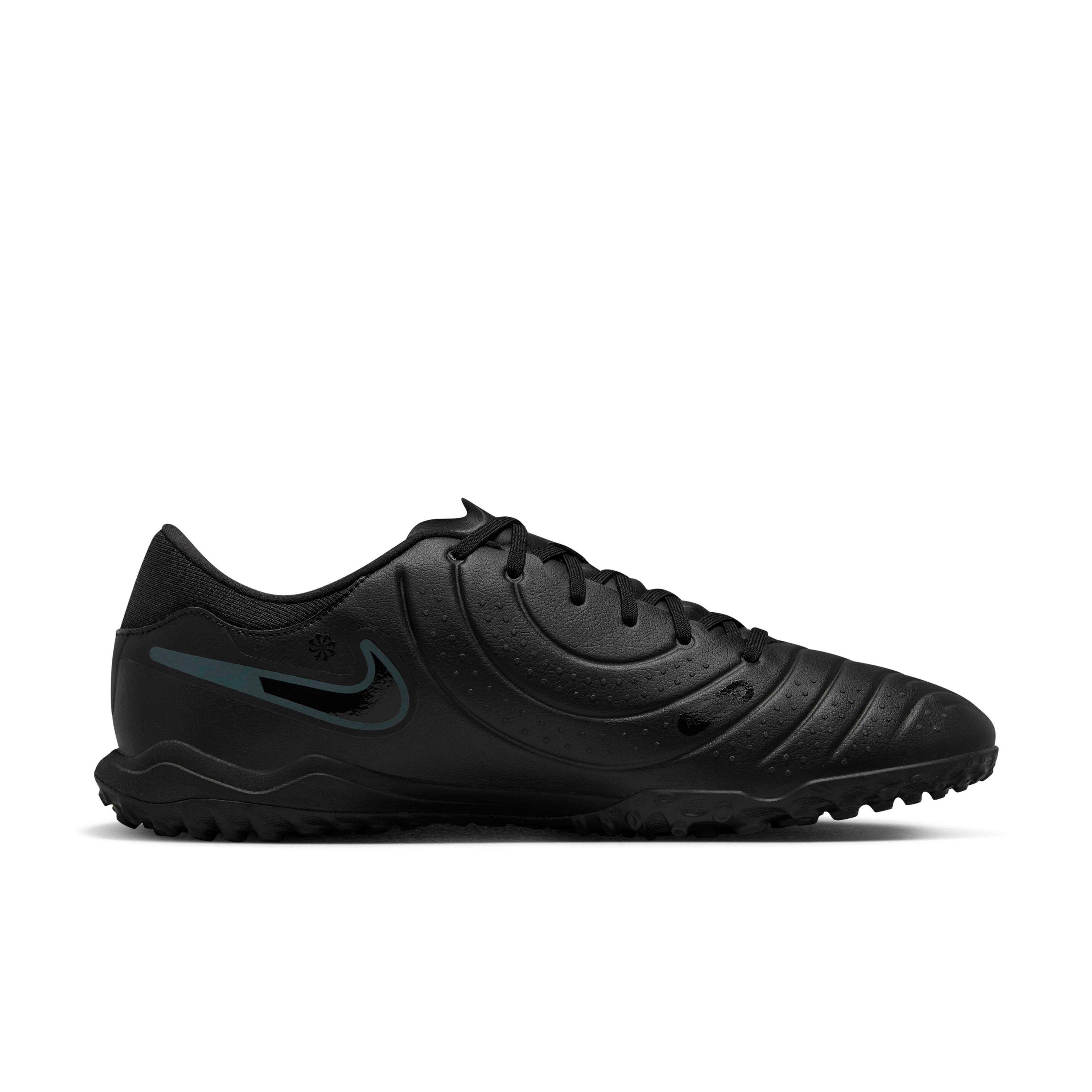 Nike Tiempo Legend 10 Academy Turf "Black/Deep Jungle/Black" Men's Soccer Shoe - BLACK/JUNGLE/BLACK Thumbnail View 1