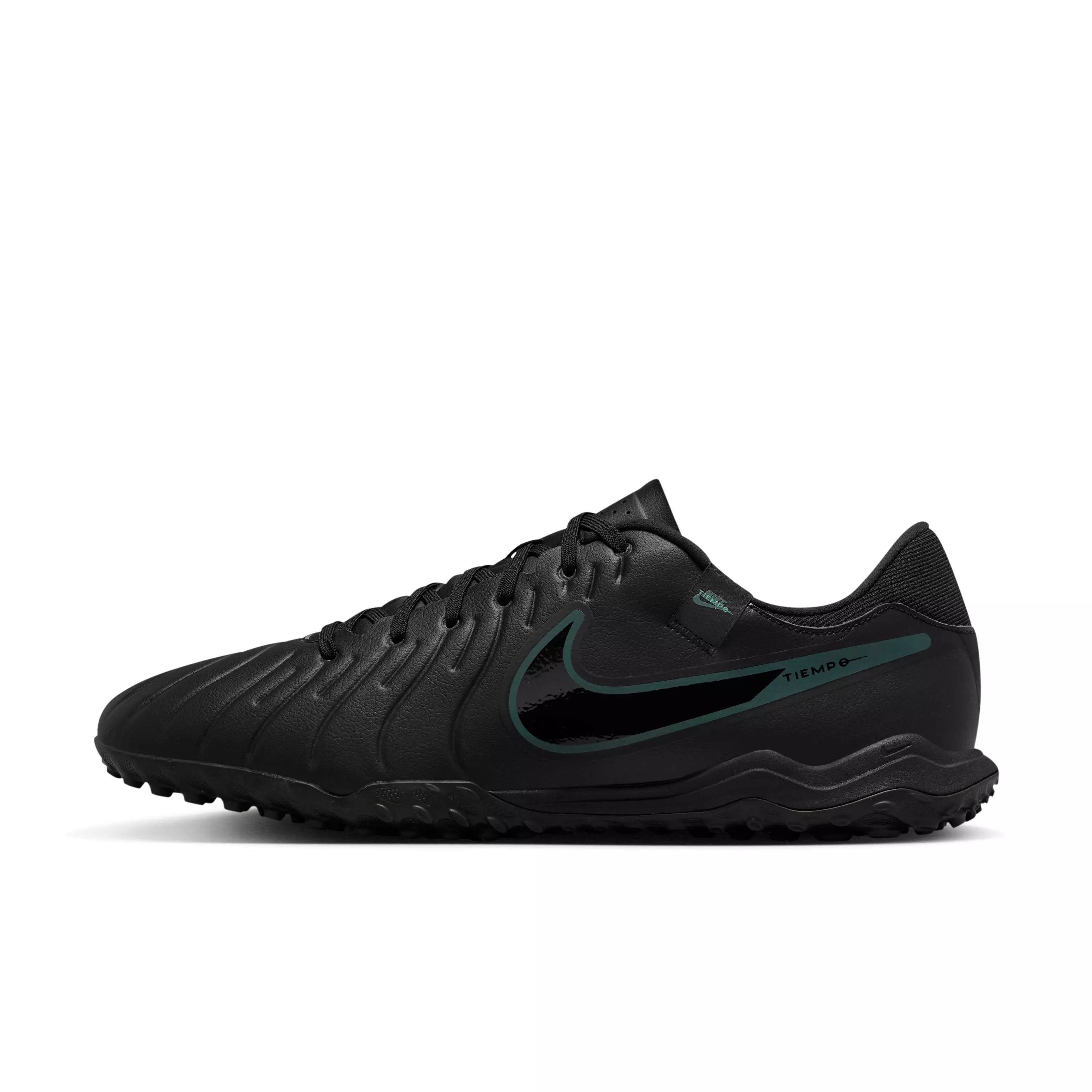 Nike Tiempo Legend 10 Academy Turf "Black/Deep Jungle/Black" Men's Soccer Shoe - BLACK/JUNGLE/BLACK