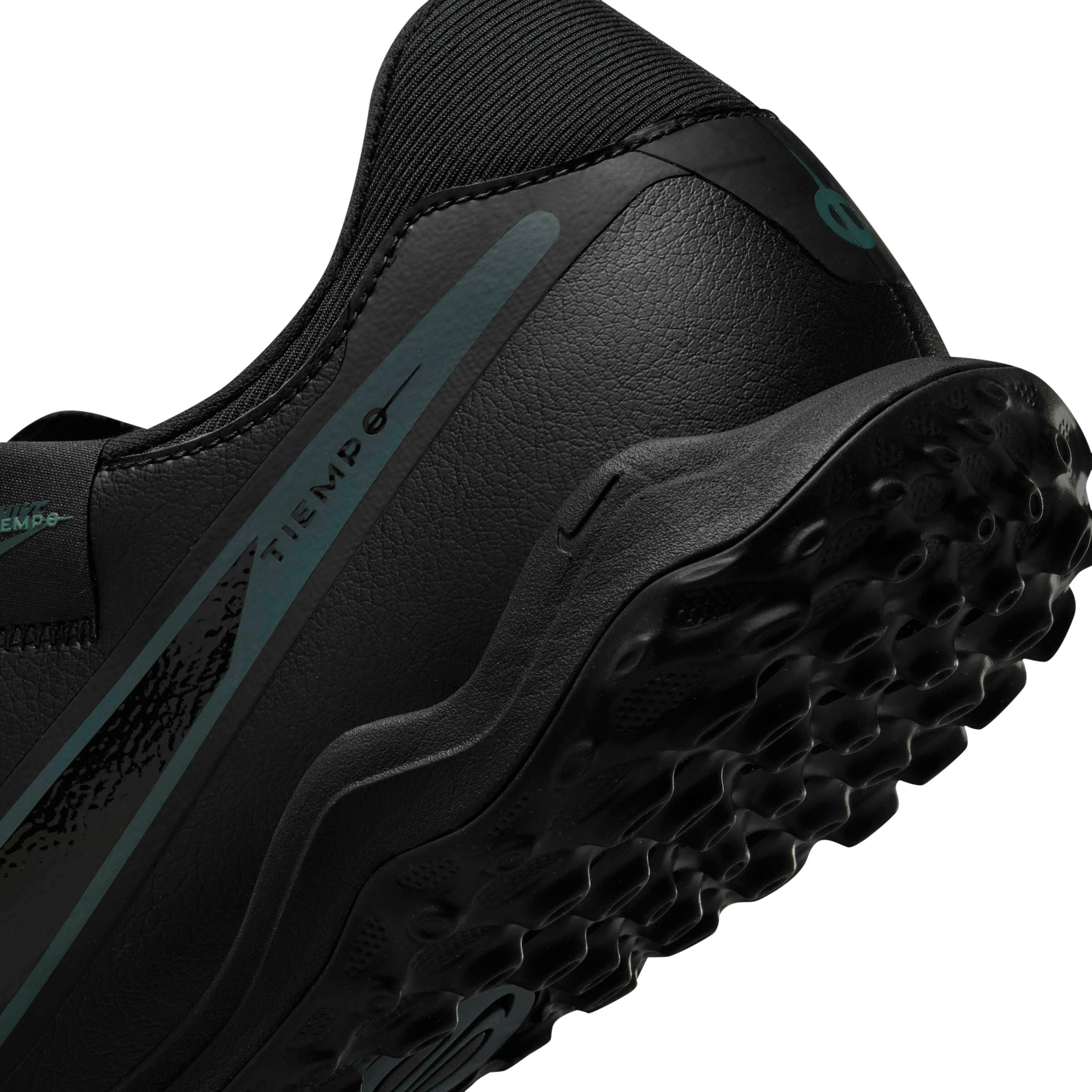 Nike Tiempo Legend 10 Academy Turf "Black/Deep Jungle/Black" Men's Soccer Shoe - BLACK/JUNGLE/BLACK Thumbnail View 8