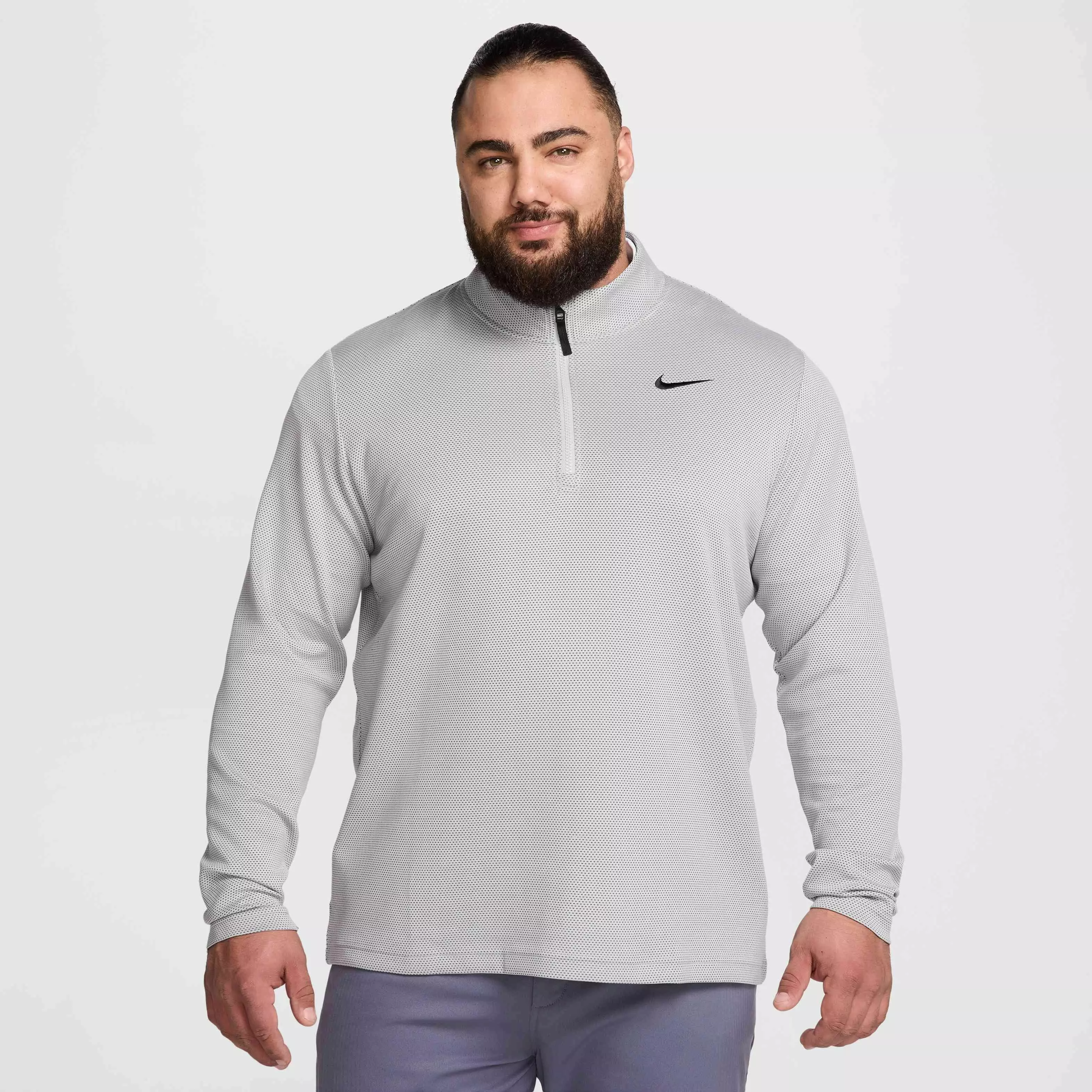 Nike Men's Victory Therma-FLEX Dri-FIT 1/2-Zip Golf Top - GREY