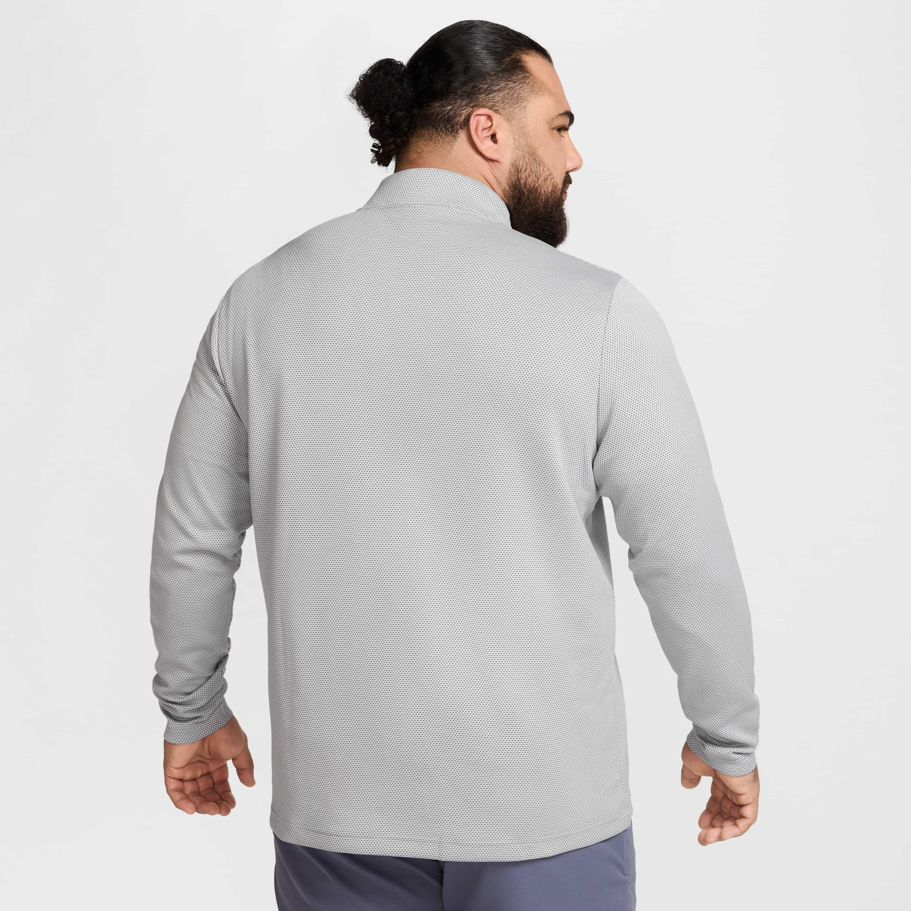 Nike Men's Victory Therma-FLEX Dri-FIT 1/2-Zip Golf Top - GREY Thumbnail View 7