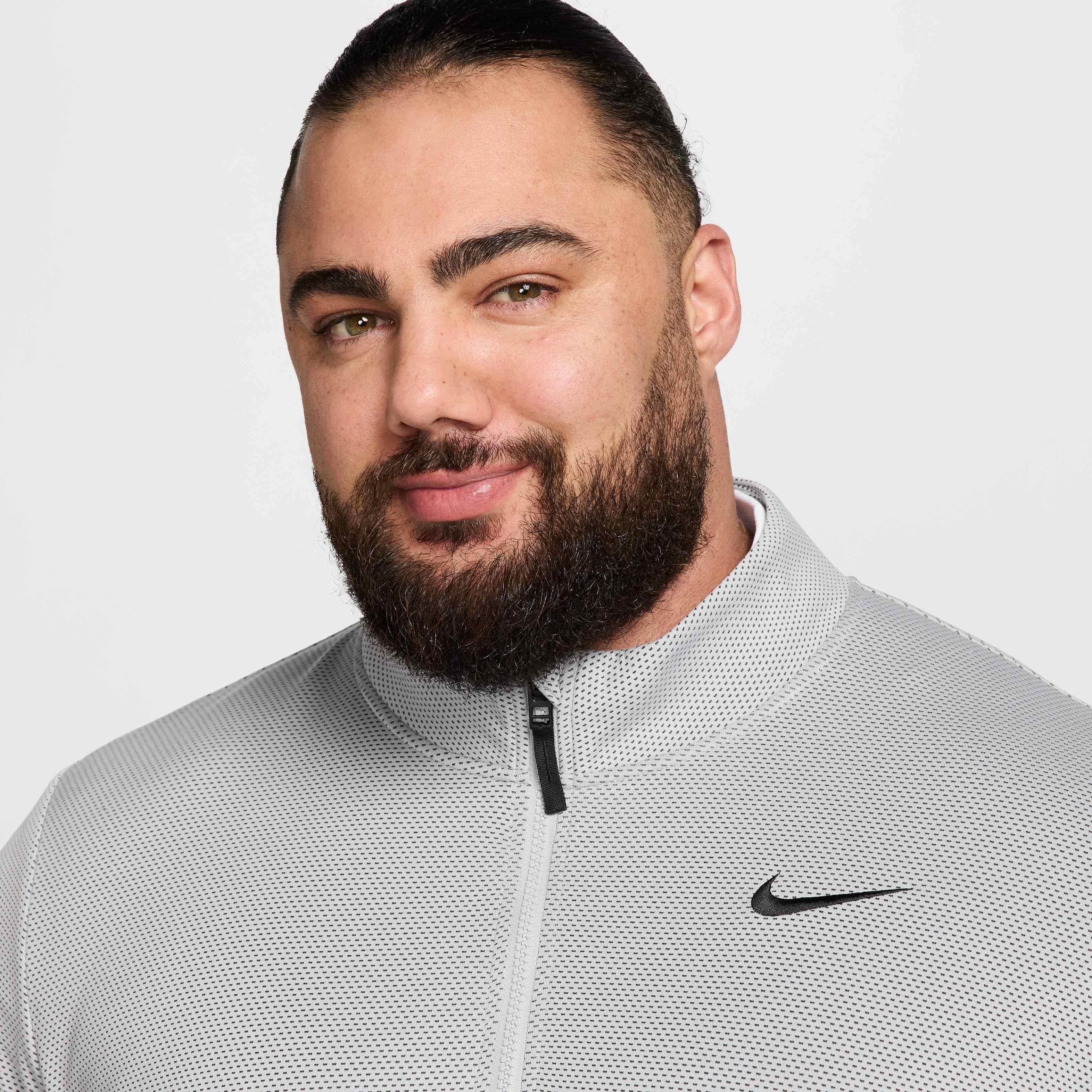 Nike Men's Victory Therma-FLEX Dri-FIT 1/2-Zip Golf Top - GREY Thumbnail View 8