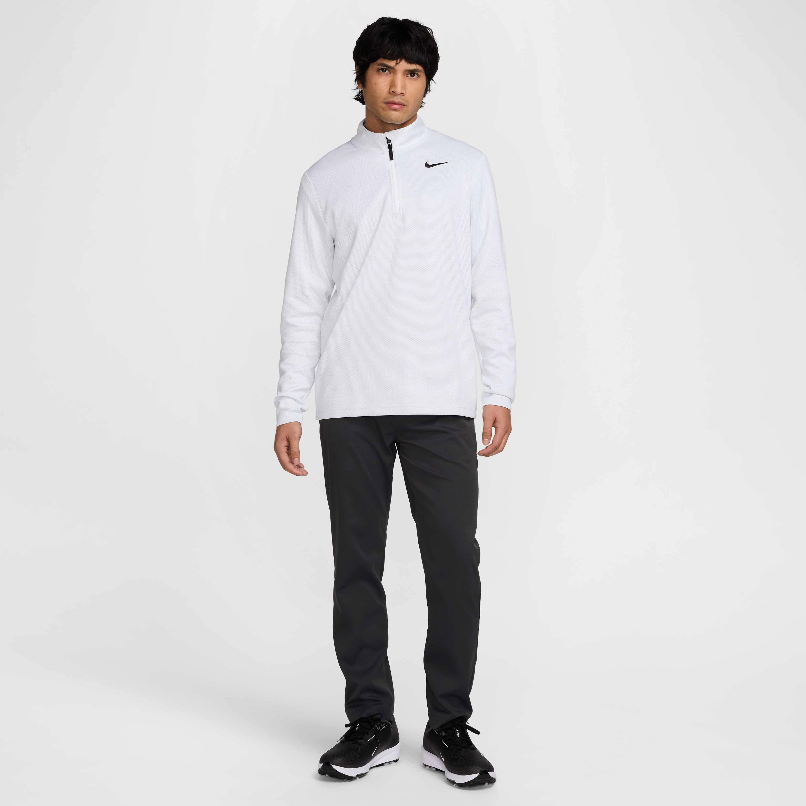 Nike Men's Victory Therma-FLEX Dri-FIT 1/2-Zip Golf Top - WHITE Thumbnail View 5