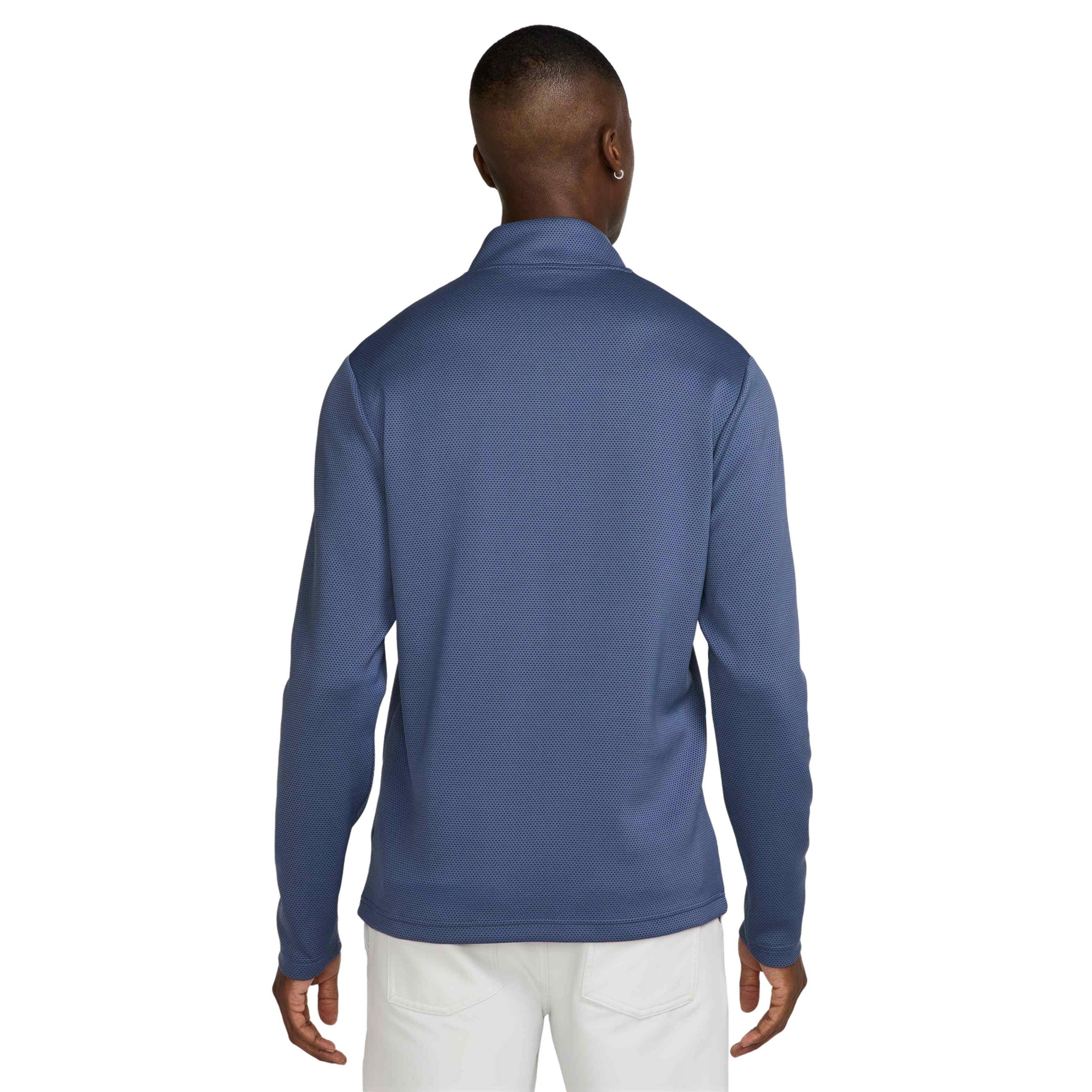Nike Men's Victory Therma-FLEX Dri-FIT 1/2-Zip Golf Top - BLUE Thumbnail View 2