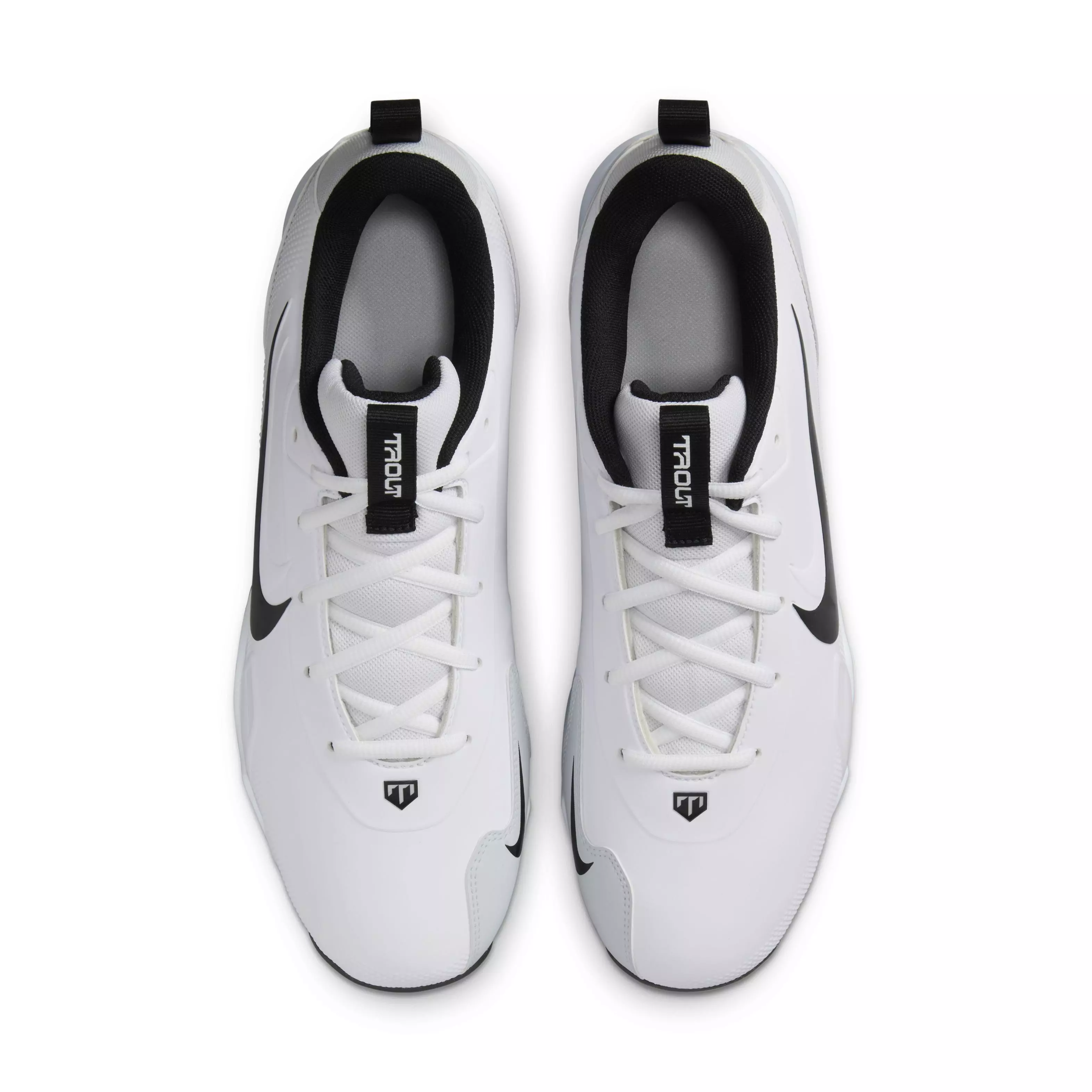 Nike Force Trout 9 Keystone "White/Black/Pure Platinum" Men's Baseball Cleat - WHITE/BLACK/PLATINUM