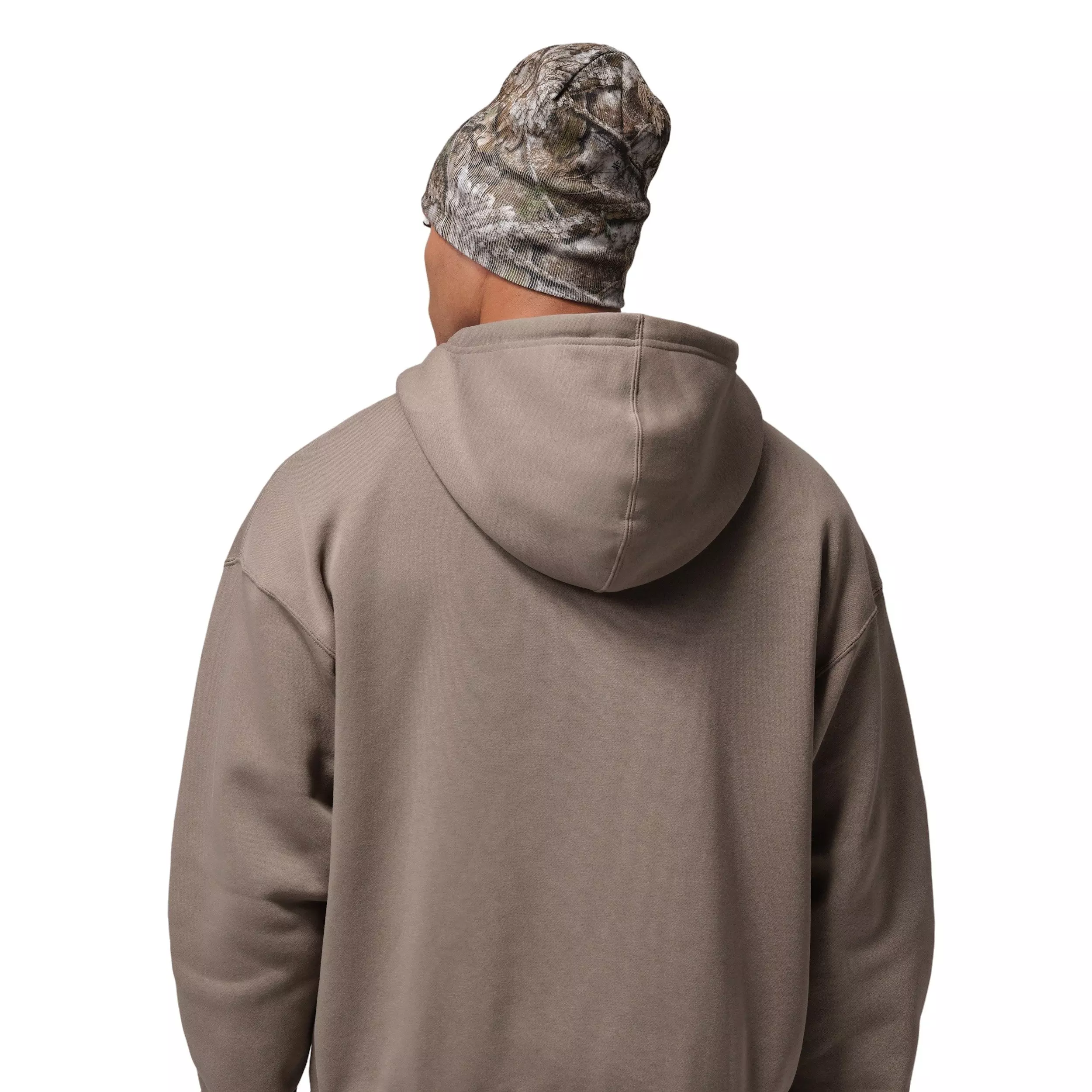 Jordan Men's Brooklyn Fleece Oversized Full-Zip Hoodie - LIGHT BROWN