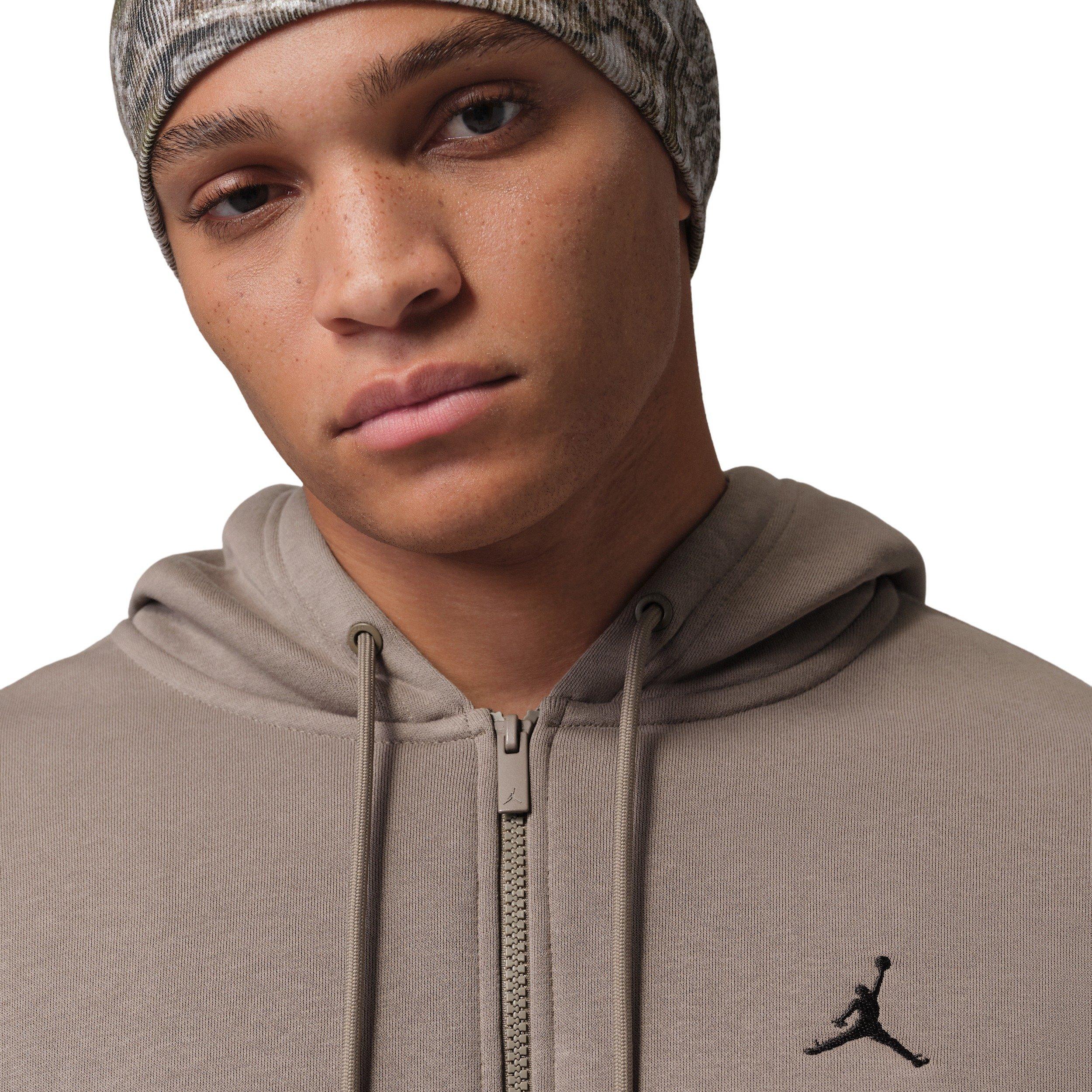 Jordan Men's Brooklyn Fleece Oversized Full-Zip Hoodie - LIGHT BROWN Thumbnail View 3