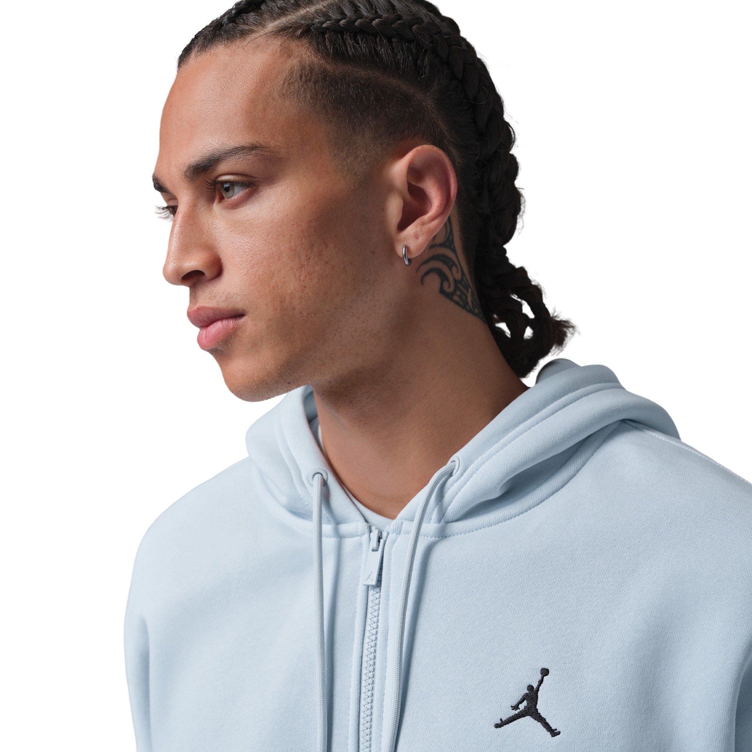 Jordan Men's Brooklyn Fleece Oversized Full-Zip Hoodie - BLUE Thumbnail View 3
