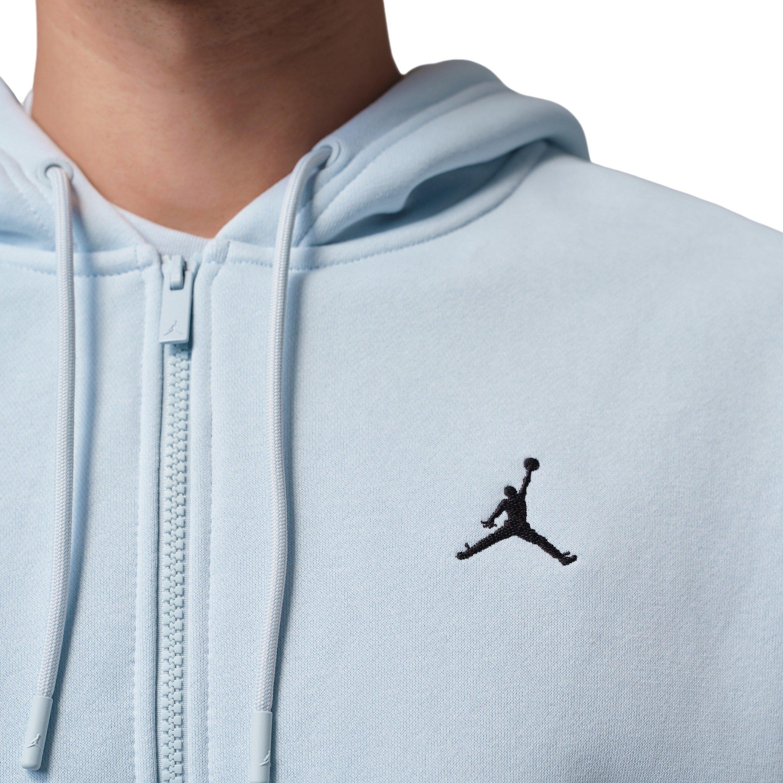 Jordan Men's Brooklyn Fleece Oversized Full-Zip Hoodie - BLUE Thumbnail View 4