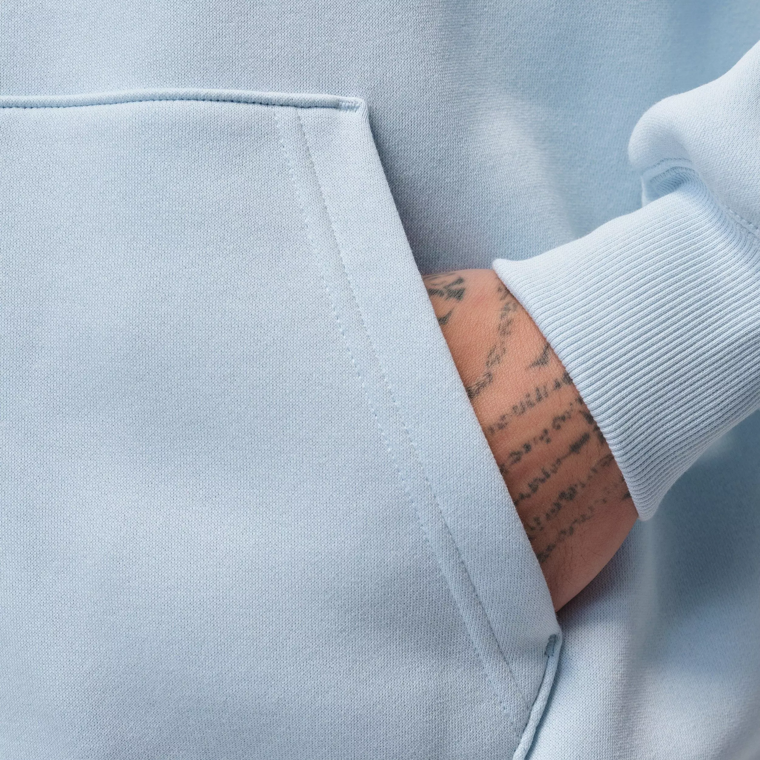 Jordan Men's Brooklyn Fleece Oversized Full-Zip Hoodie - BLUE