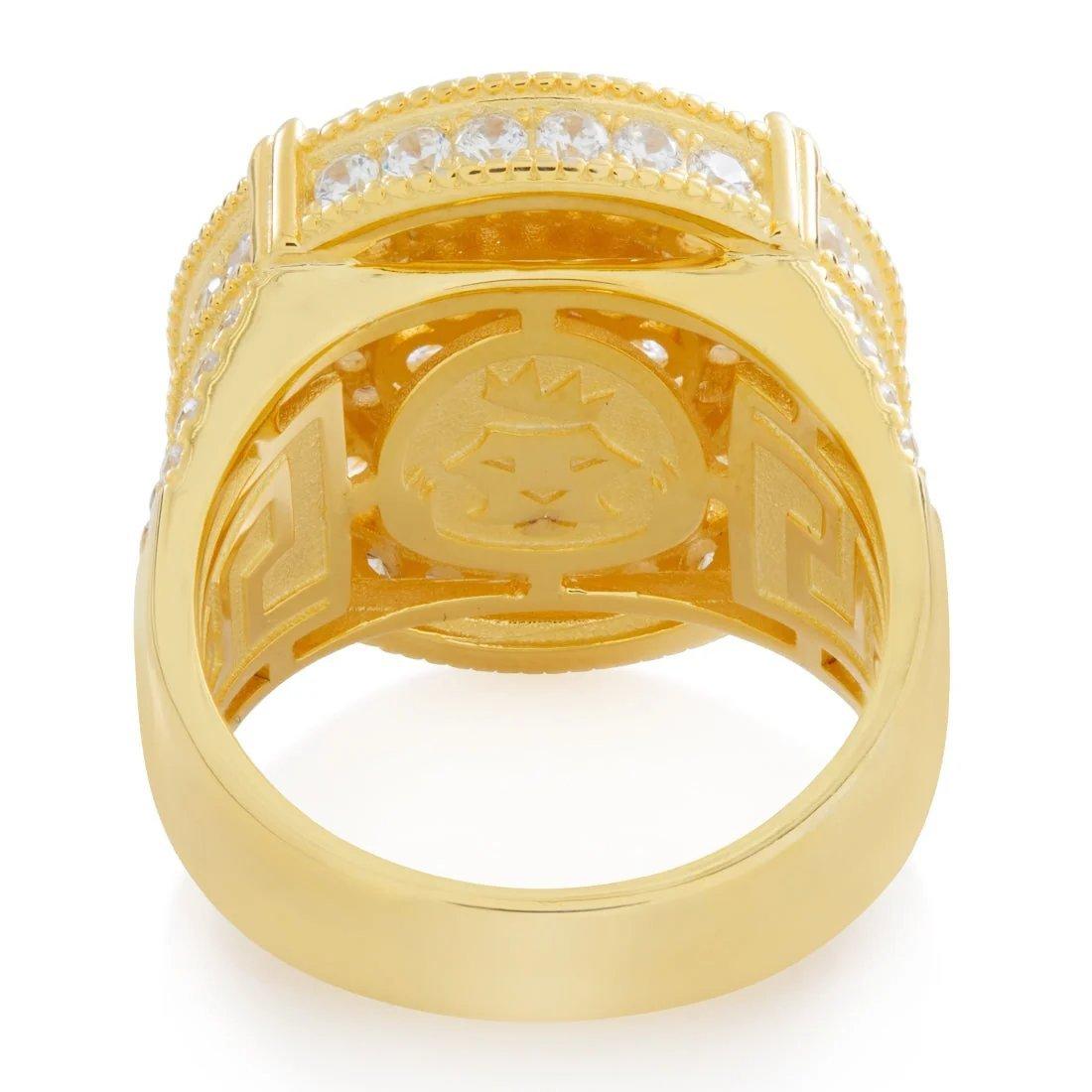 King Ice Brilliant-Cut Cluster Ring - Gold - GOLD