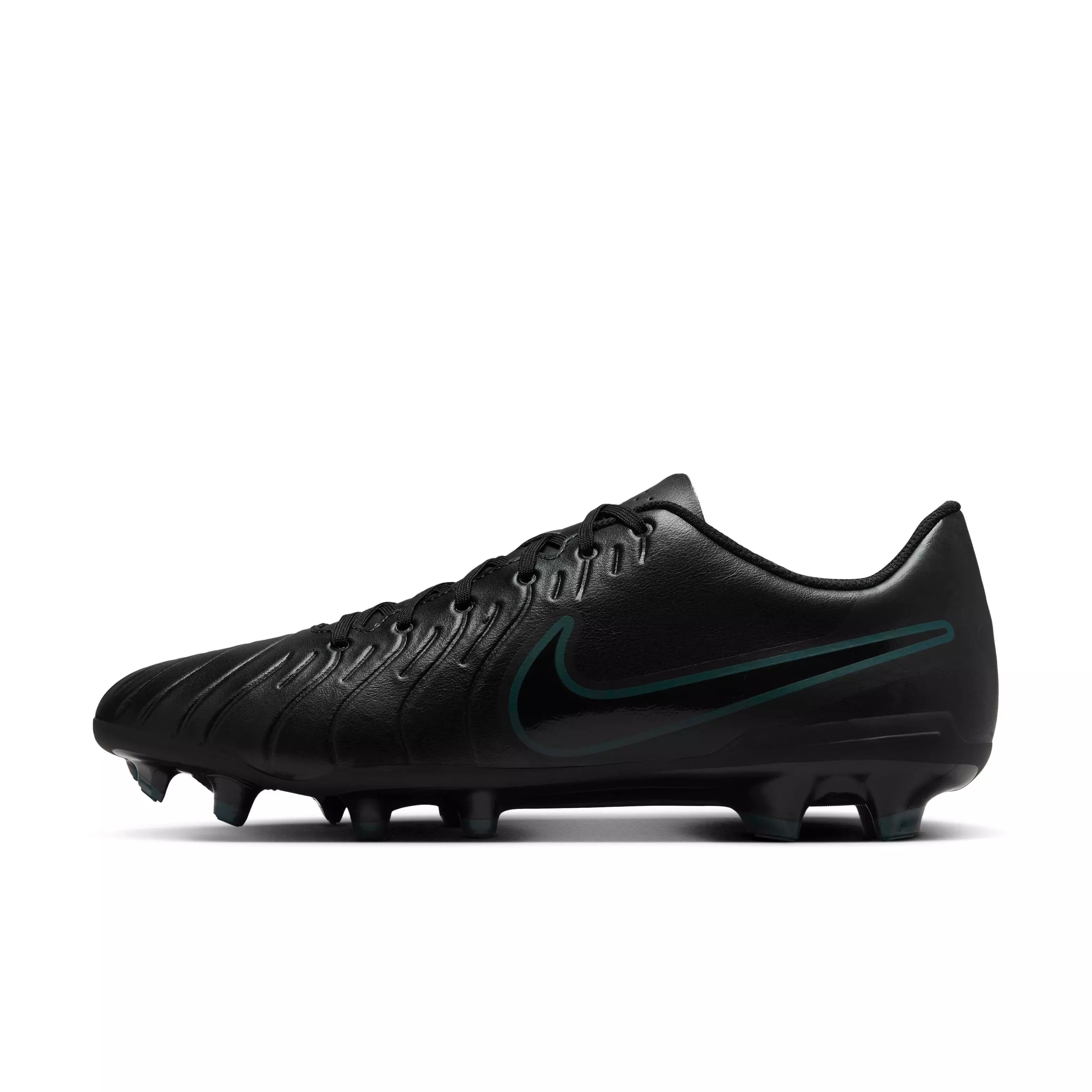 Nike Tiempo Legend 10 Club MG "Black/Deep Jungle/Black" Men's Soccer Cleat - BLACK/JUNGLE/BLACK