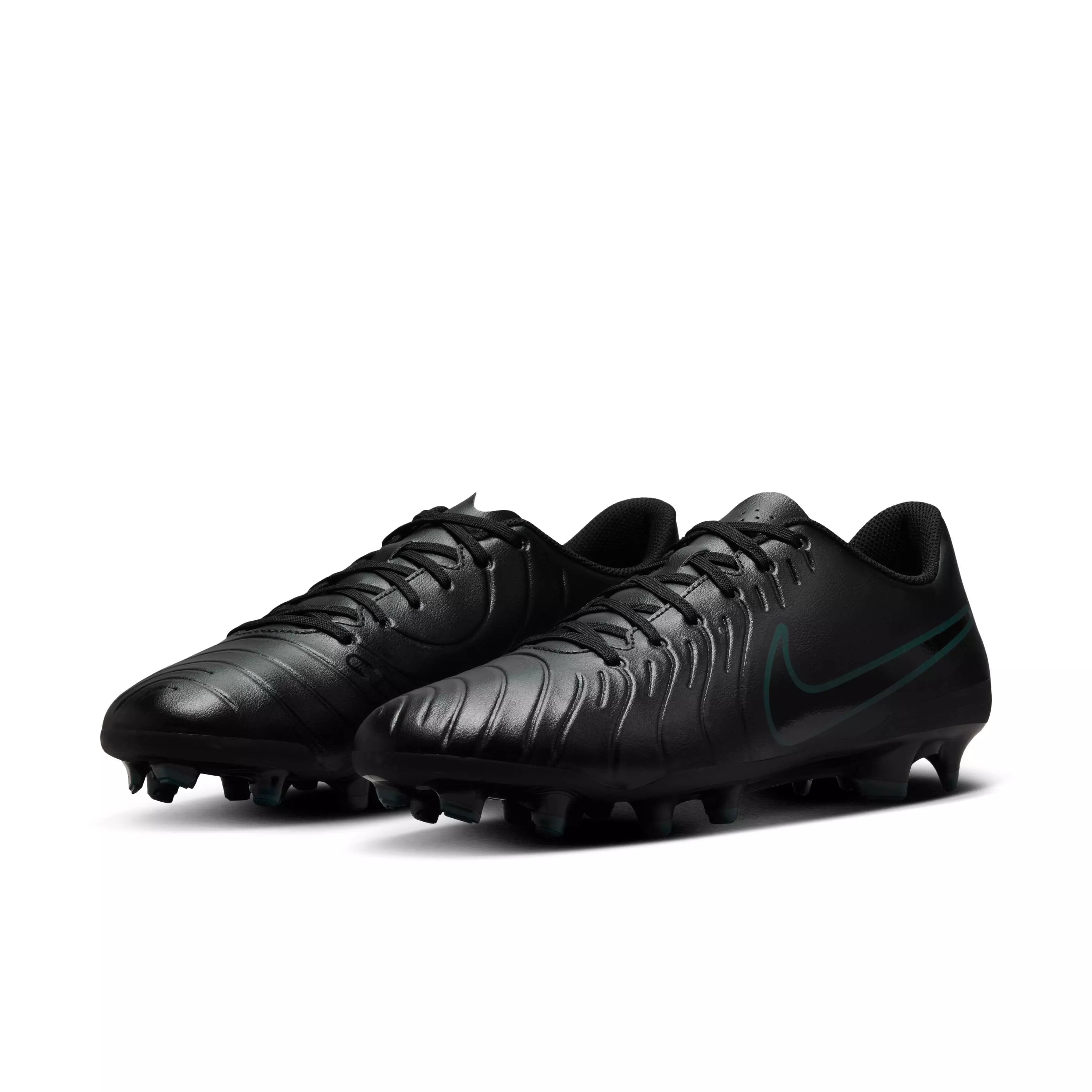 Nike Tiempo Legend 10 Club MG "Black/Deep Jungle/Black" Men's Soccer Cleat - BLACK/JUNGLE/BLACK