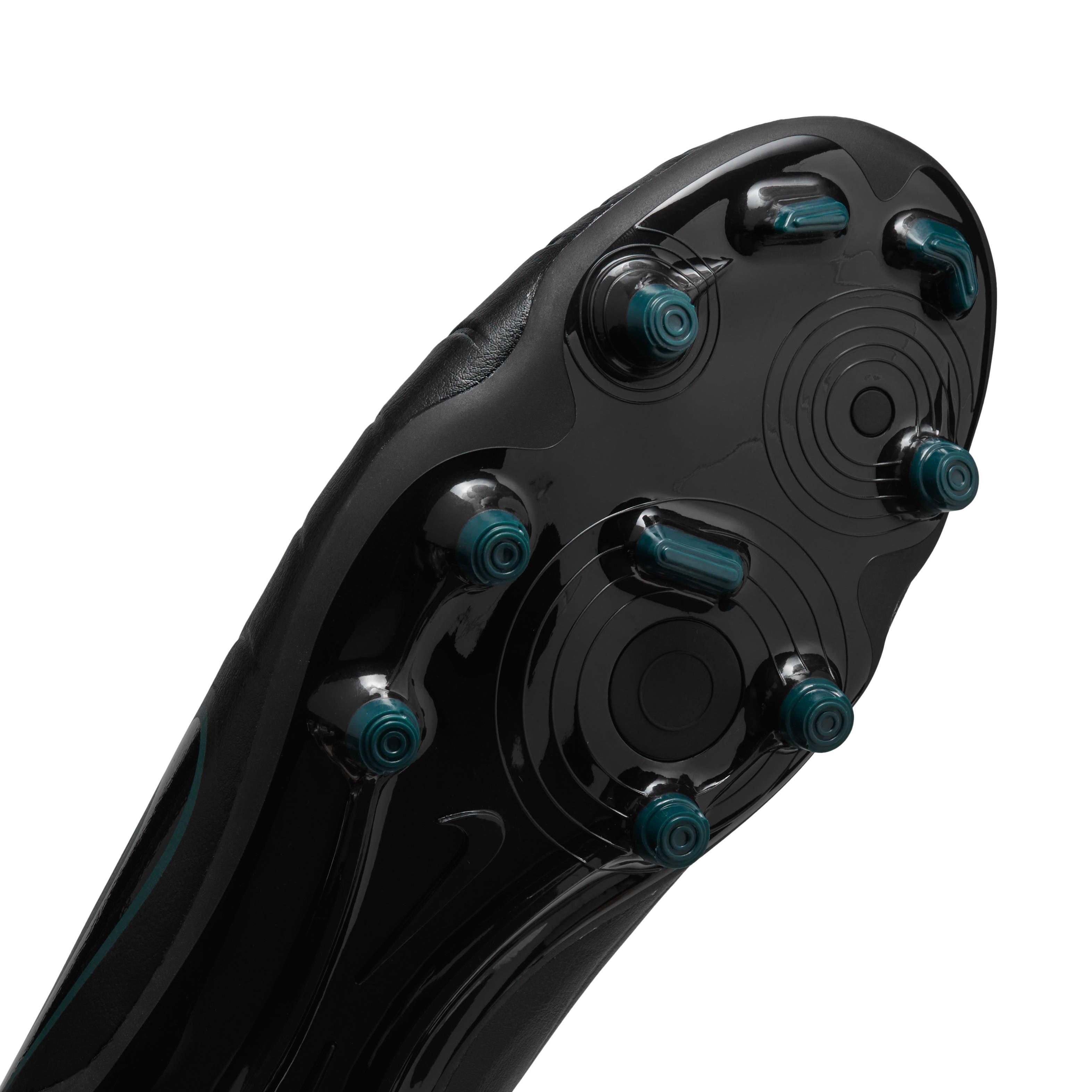 Nike Tiempo Legend 10 Club MG "Black/Deep Jungle/Black" Men's Soccer Cleat - BLACK/JUNGLE/BLACK Thumbnail View 7