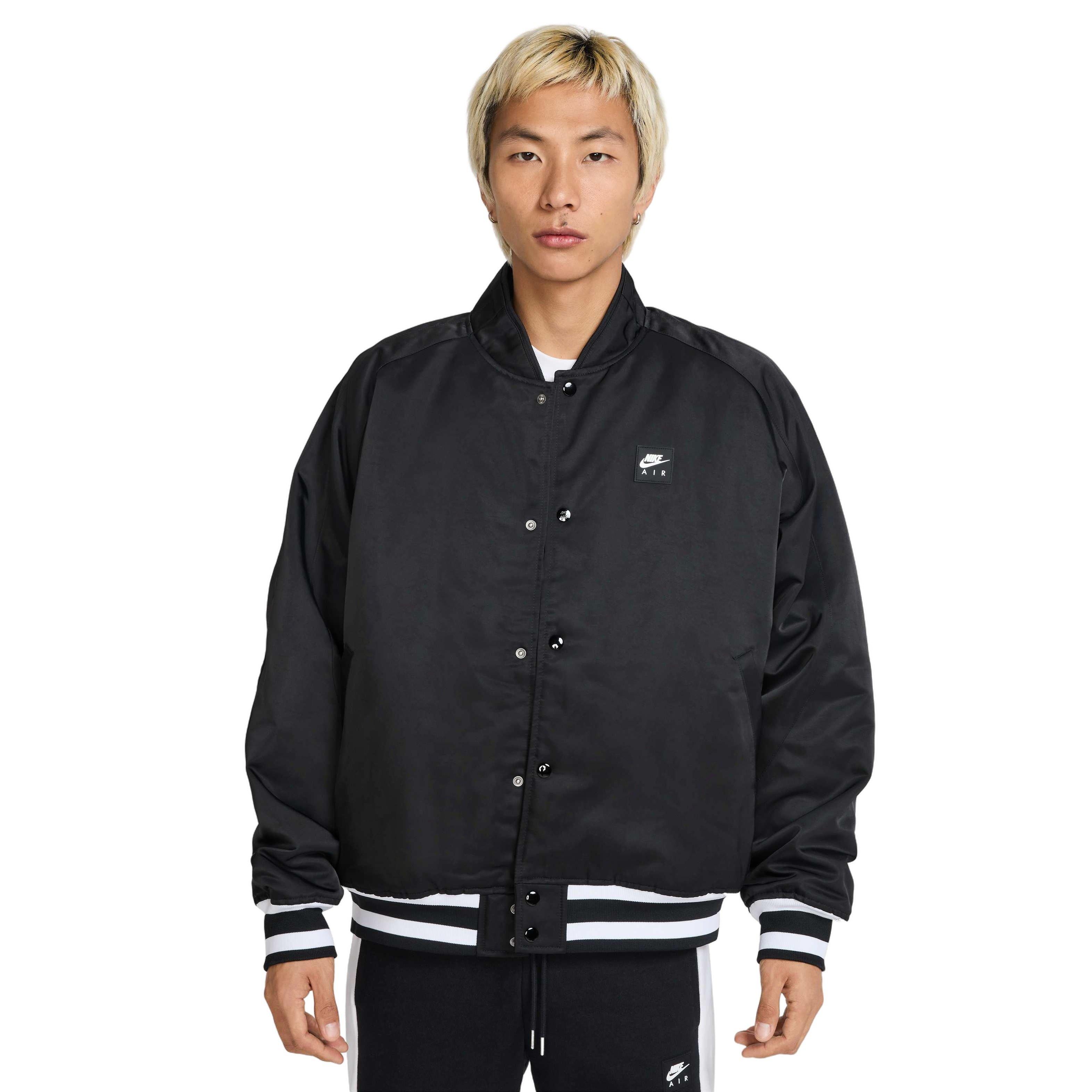 Nike Air Men's Varsity Jacket -Black​ - BLACK Thumbnail View 1