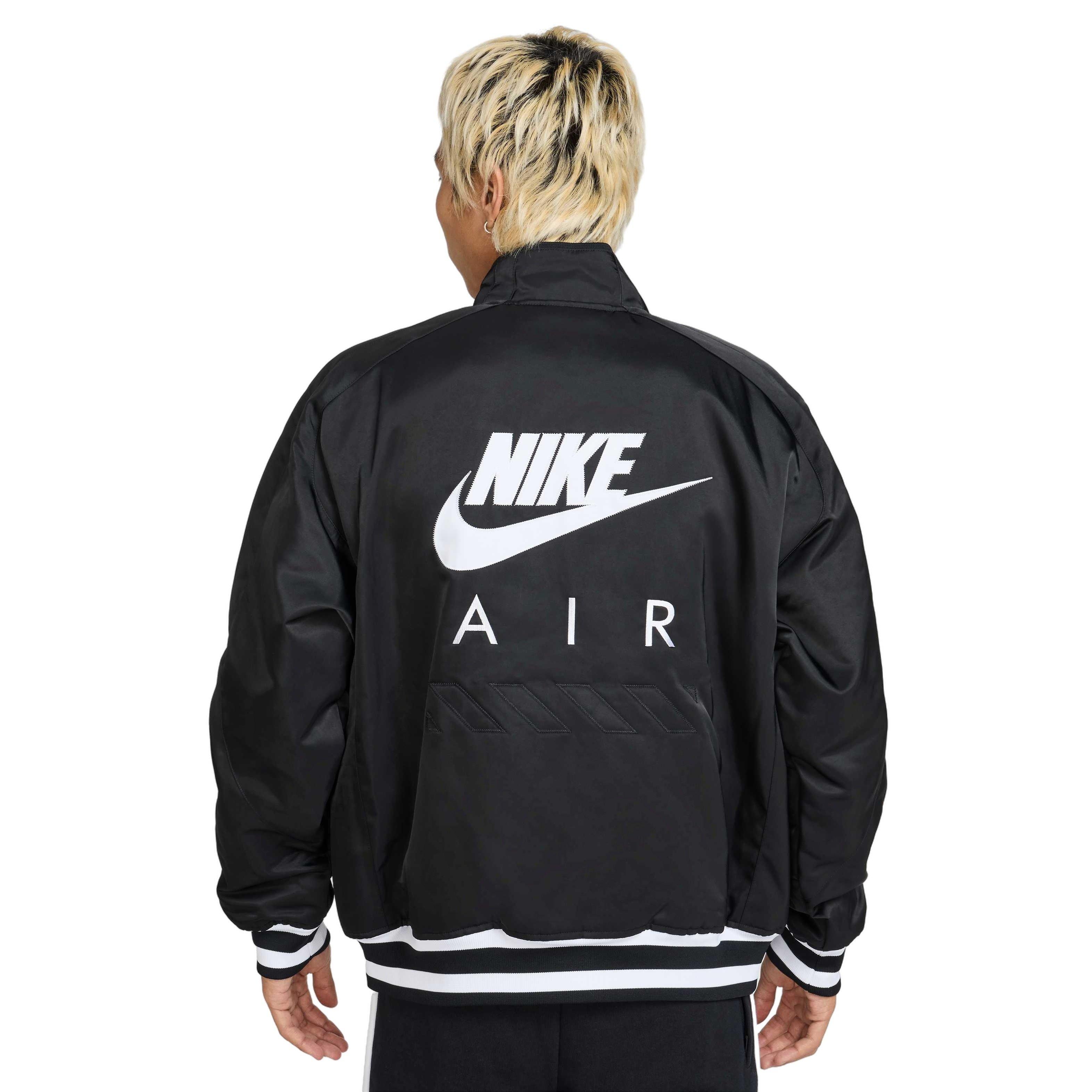 Nike Air Men's Varsity Jacket -Black​ - BLACK Thumbnail View 2