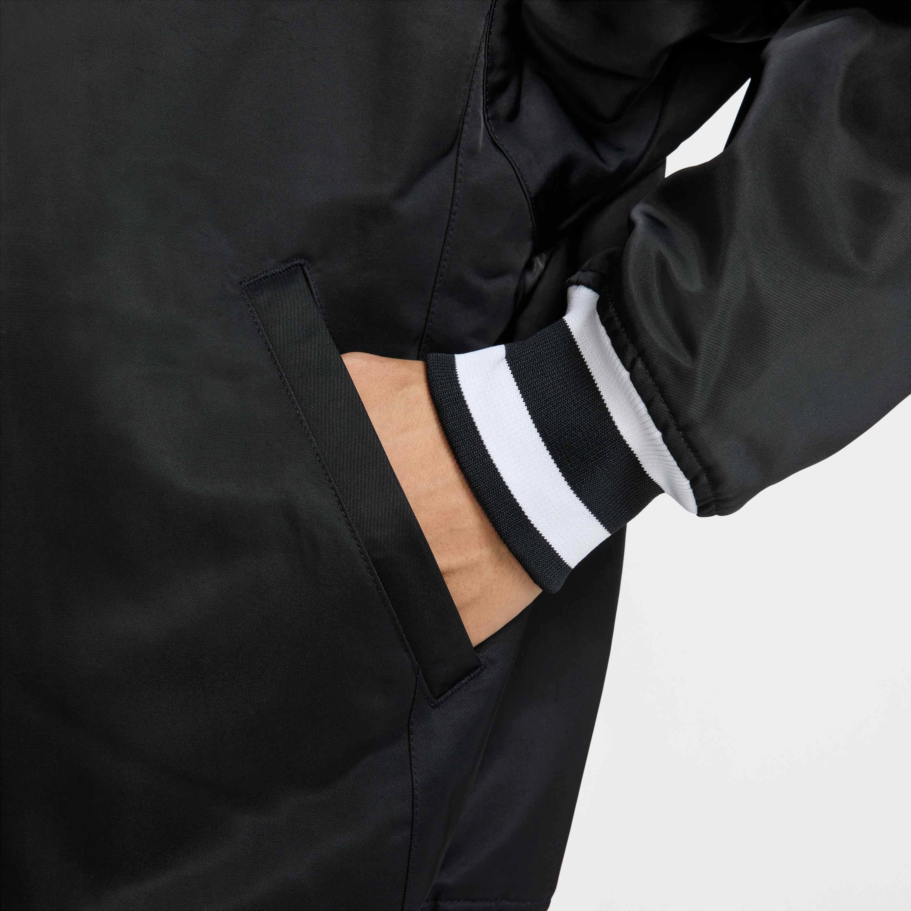 Nike Air Men's Varsity Jacket -Black​ - BLACK Thumbnail View 5