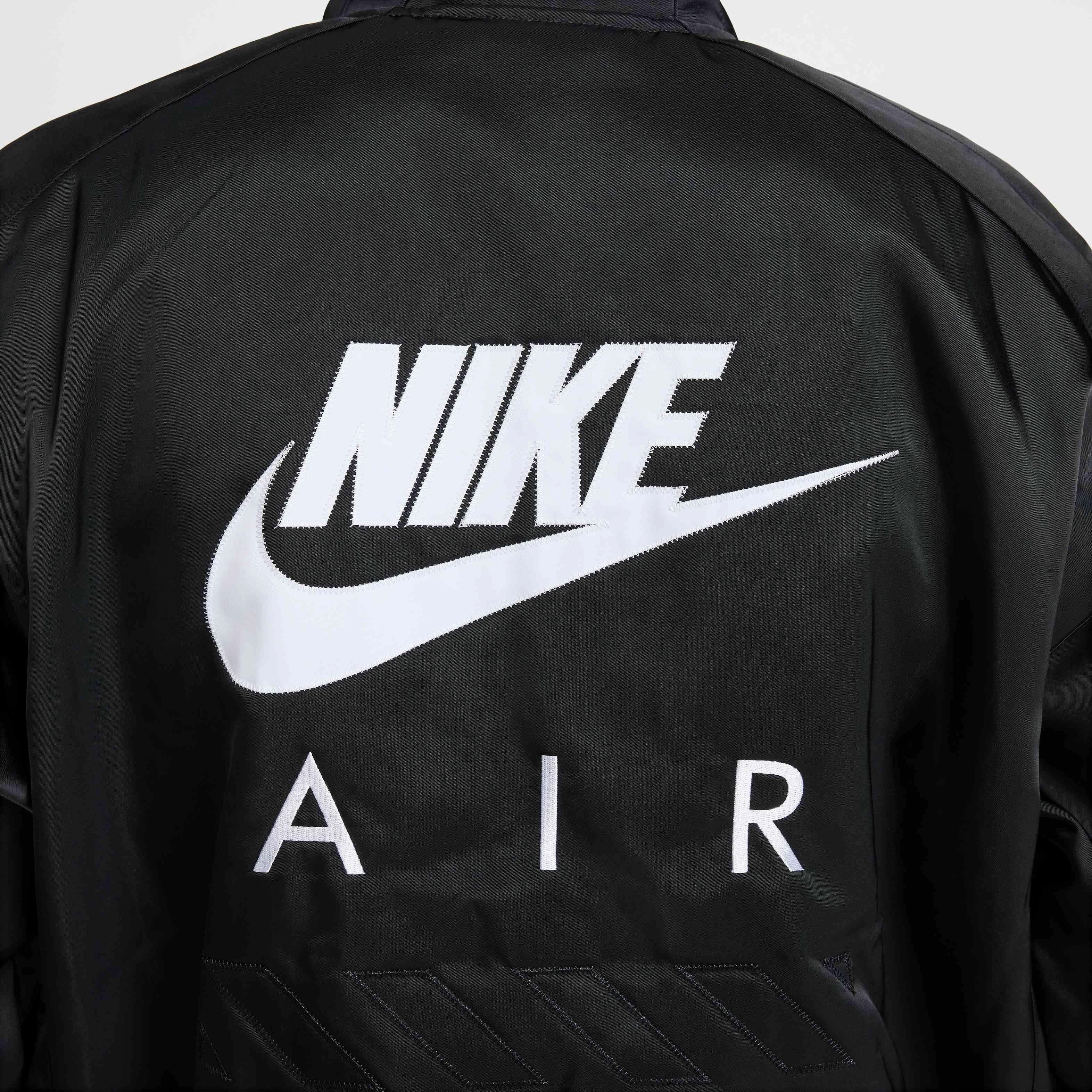 Nike Air Men's Varsity Jacket -Black​ - BLACK Thumbnail View 6