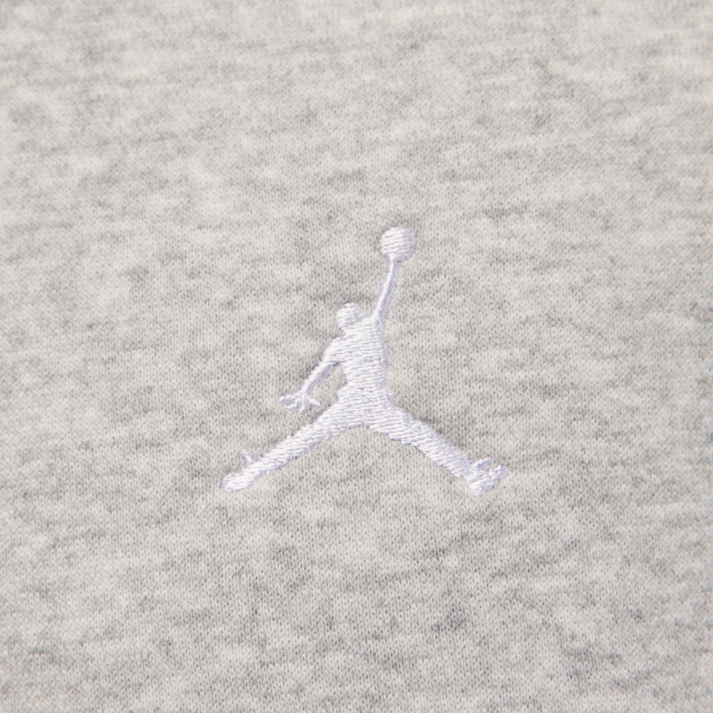 Jordan Men's Brooklyn Fleece Oversized Pullover Hoodie - GREY Thumbnail View 4