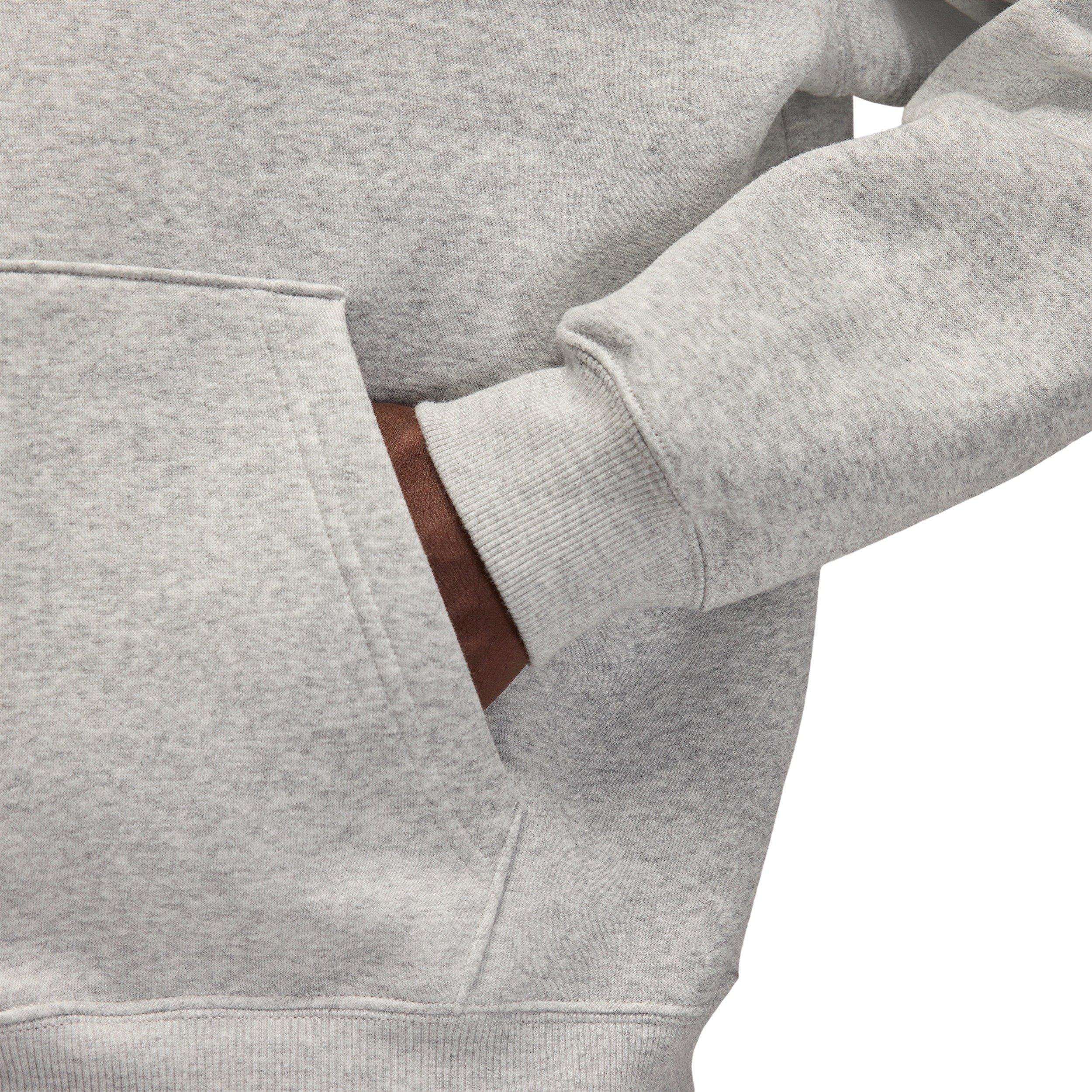 Jordan Men's Brooklyn Fleece Oversized Pullover Hoodie - GREY Thumbnail View 5