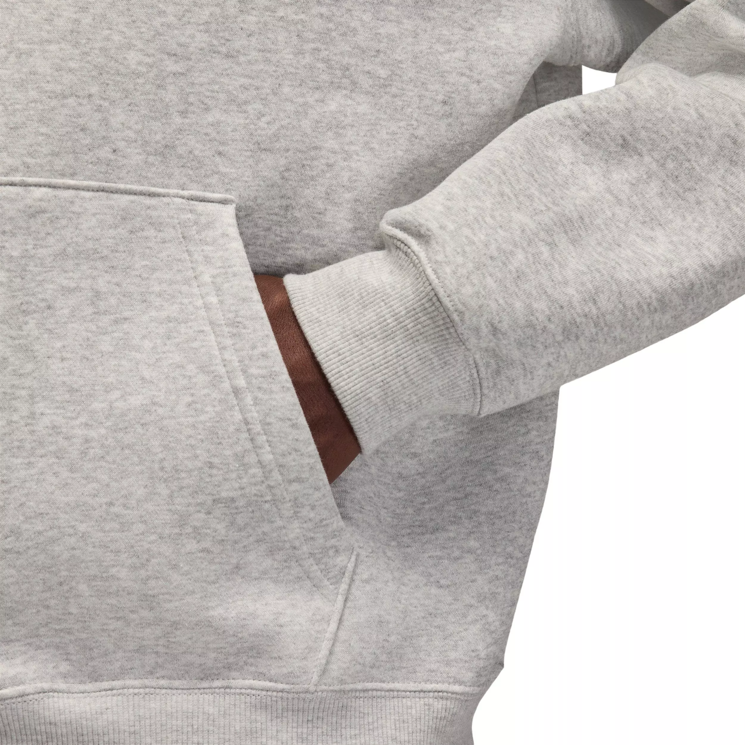 Jordan Men's Brooklyn Fleece Oversized Pullover Hoodie - GREY