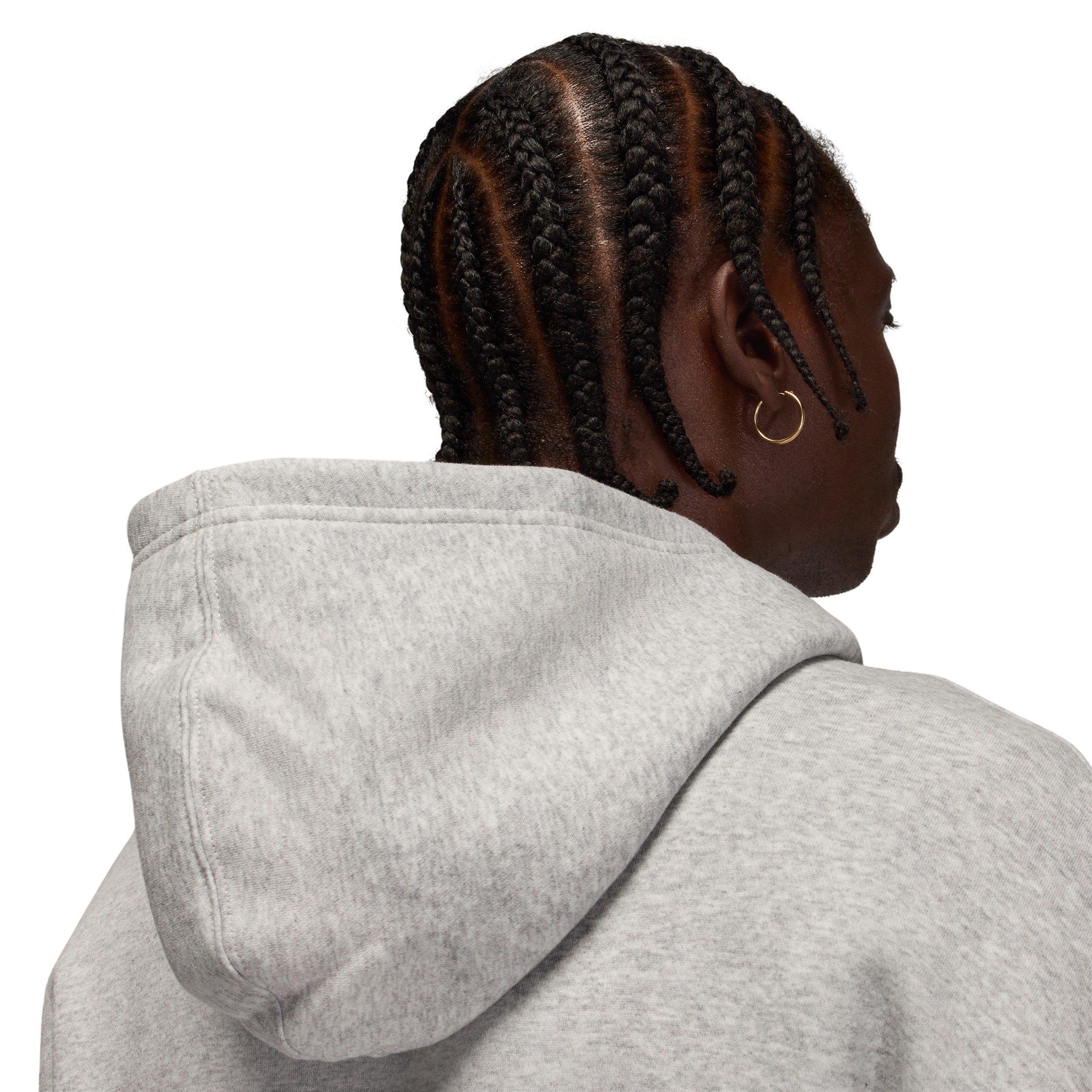 Jordan Men's Brooklyn Fleece Oversized Pullover Hoodie - GREY Thumbnail View 6