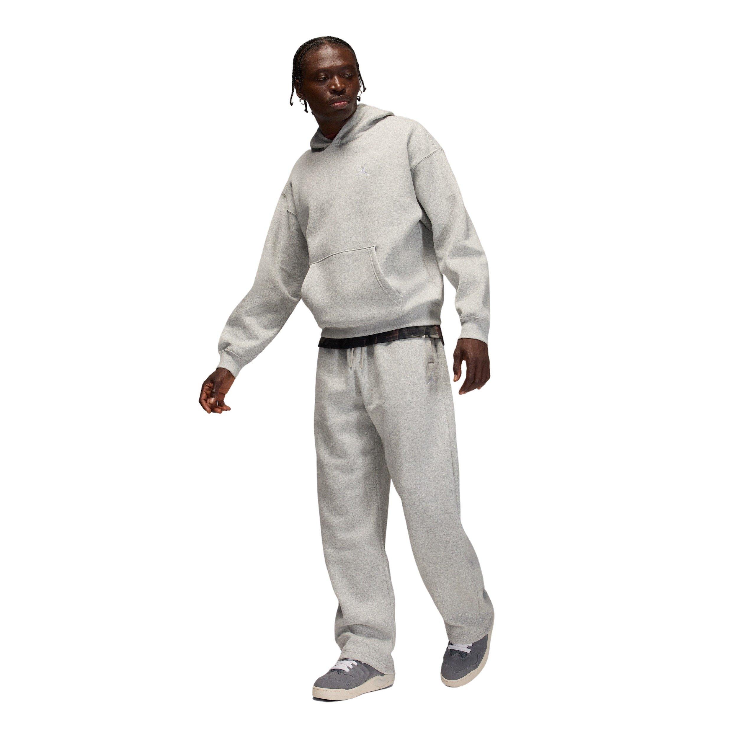 Jordan Men's Brooklyn Fleece Oversized Pullover Hoodie - GREY Thumbnail View 7