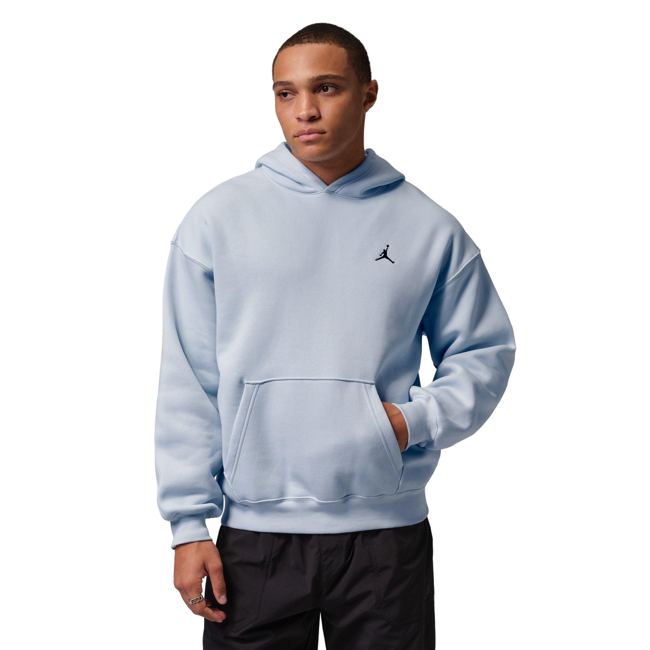 Jordan Men's Brooklyn Fleece Oversized Pullover Hoodie - BLUE Thumbnail View 1
