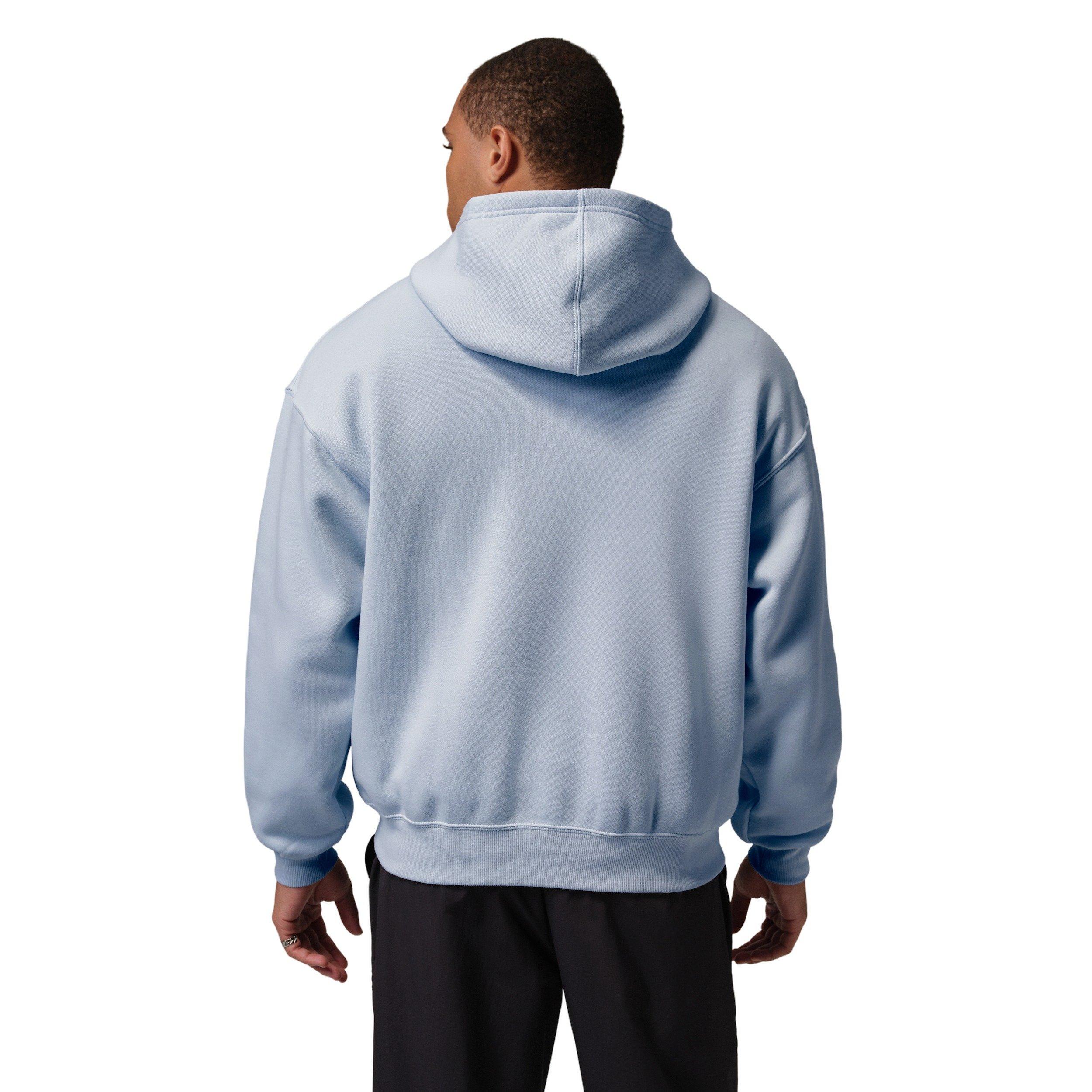 Jordan Men's Brooklyn Fleece Oversized Pullover Hoodie - BLUE Thumbnail View 2