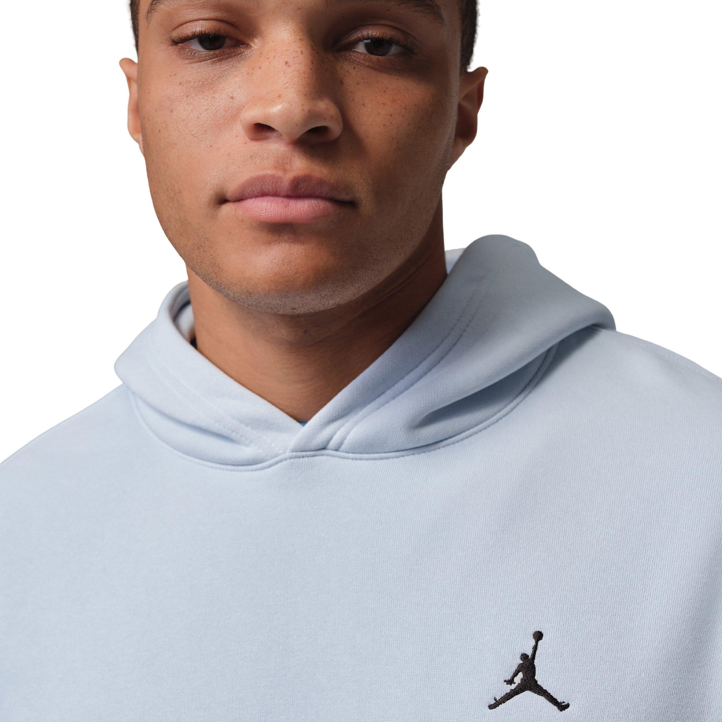 Jordan Men's Brooklyn Fleece Oversized Pullover Hoodie - BLUE Thumbnail View 3