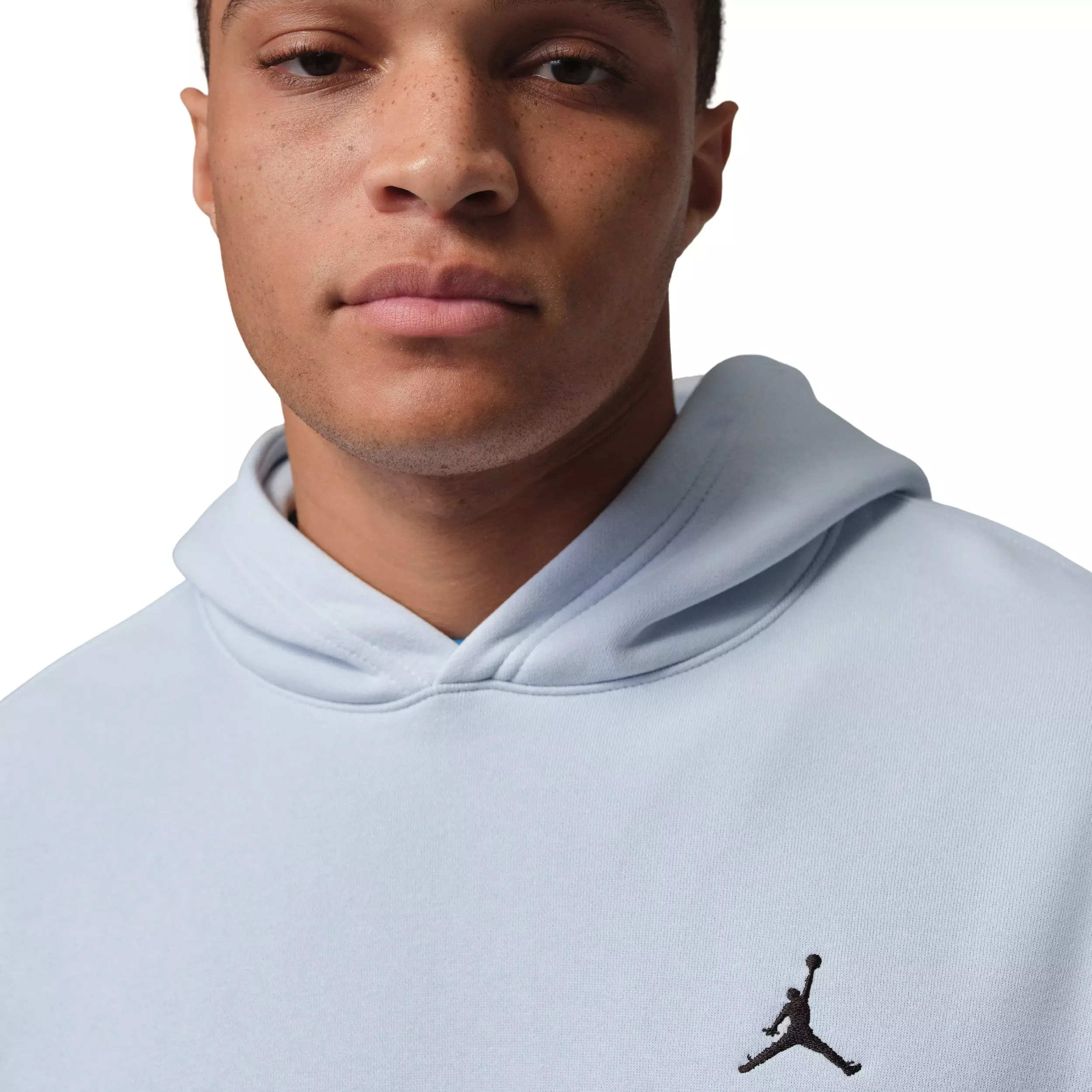 Jordan Men's Brooklyn Fleece Oversized Pullover Hoodie - BLUE