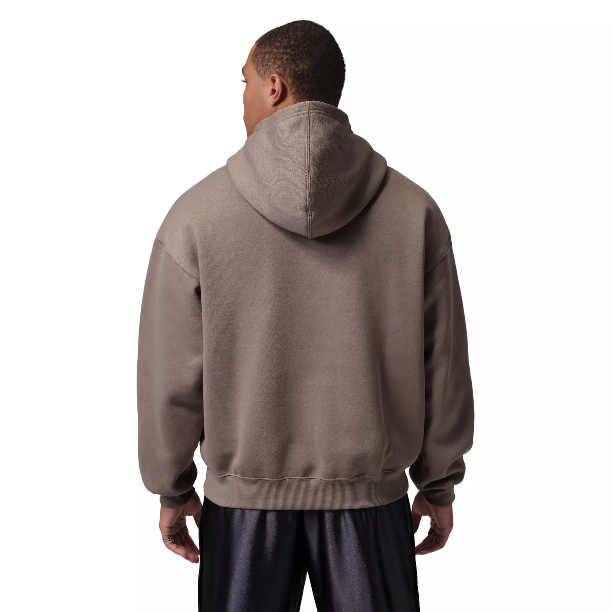 Jordan Men's Brooklyn Fleece Oversized Pullover Hoodie - LIGHT BROWN