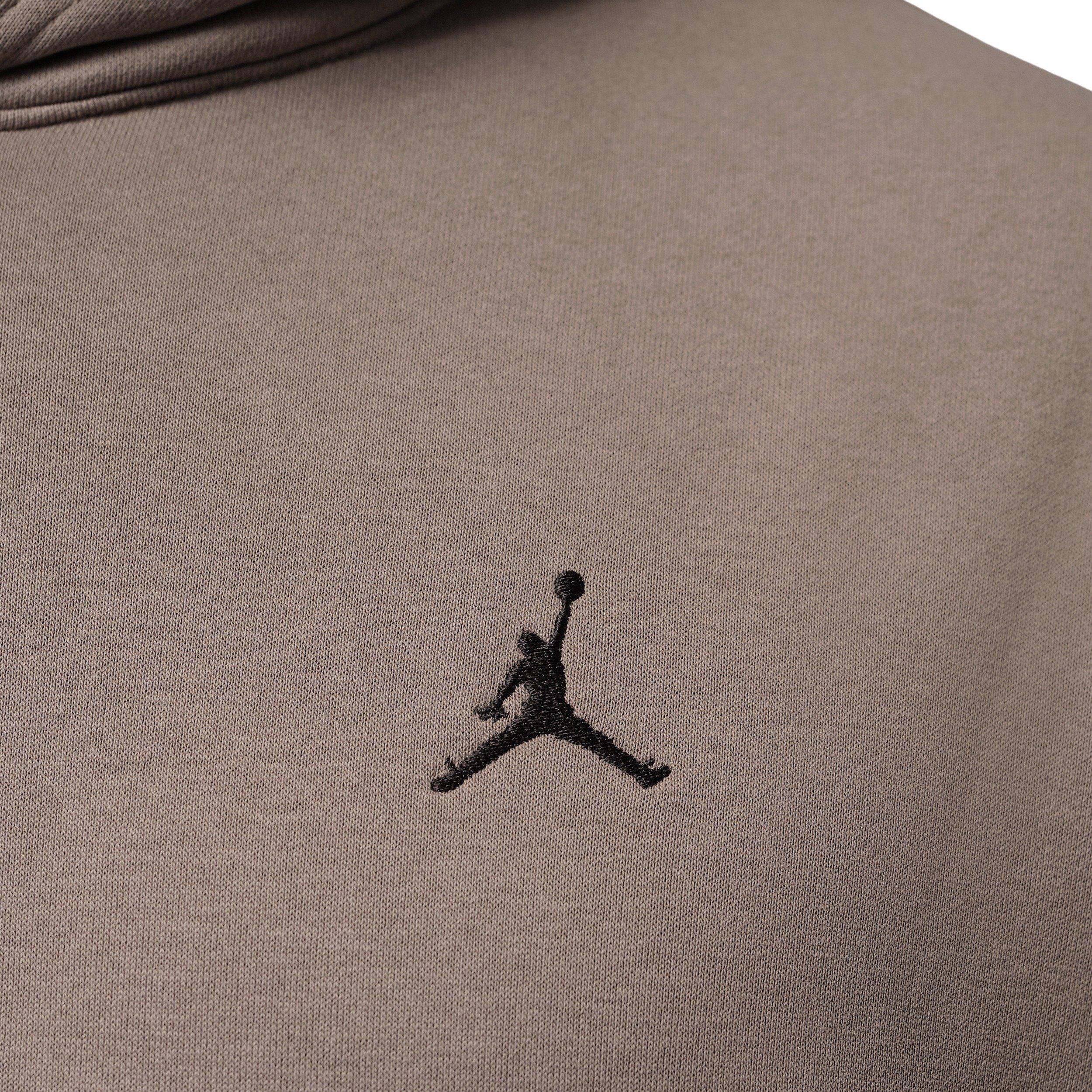 Jordan Men's Brooklyn Fleece Oversized Pullover Hoodie - LIGHT BROWN Thumbnail View 4