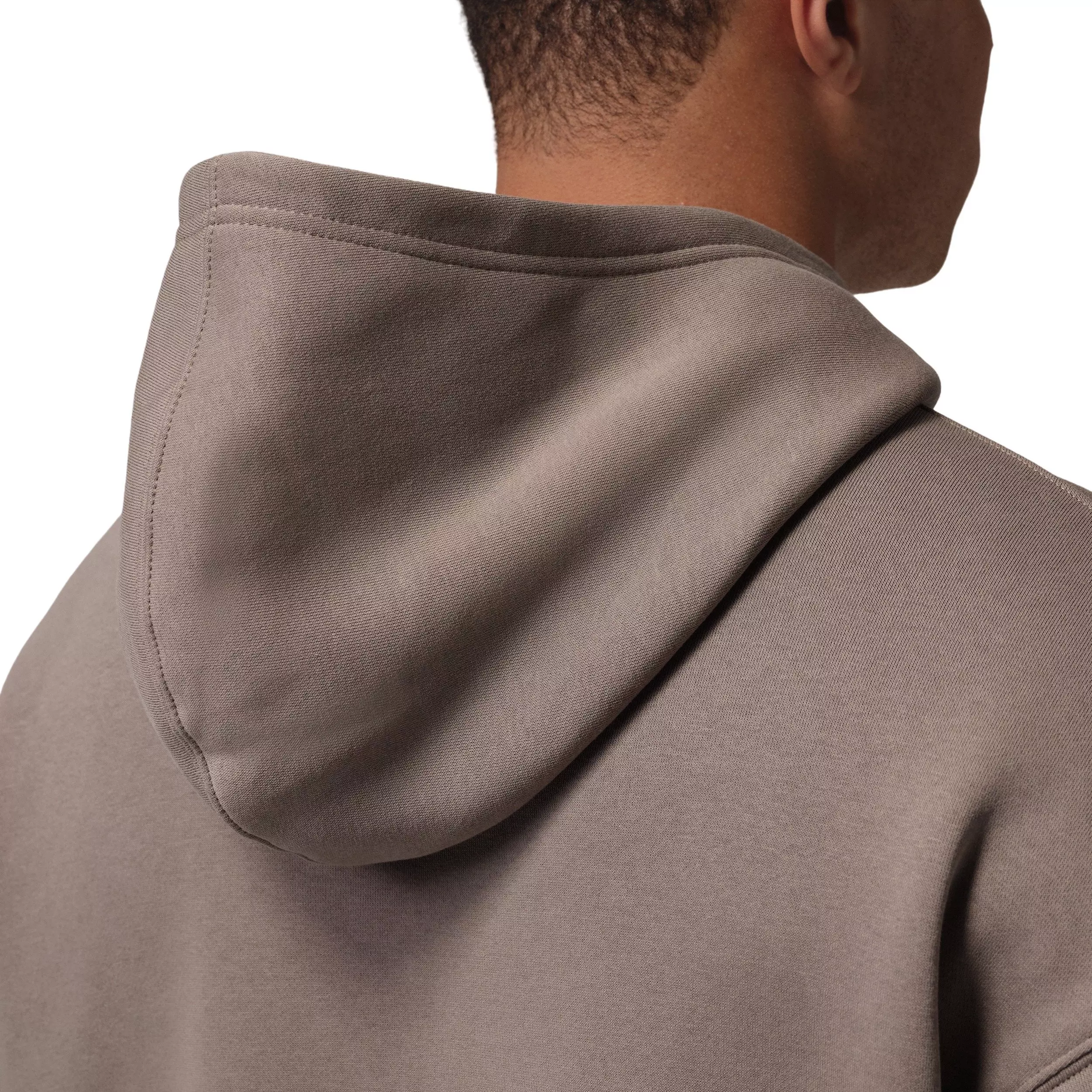 Jordan Men's Brooklyn Fleece Oversized Pullover Hoodie - LIGHT BROWN