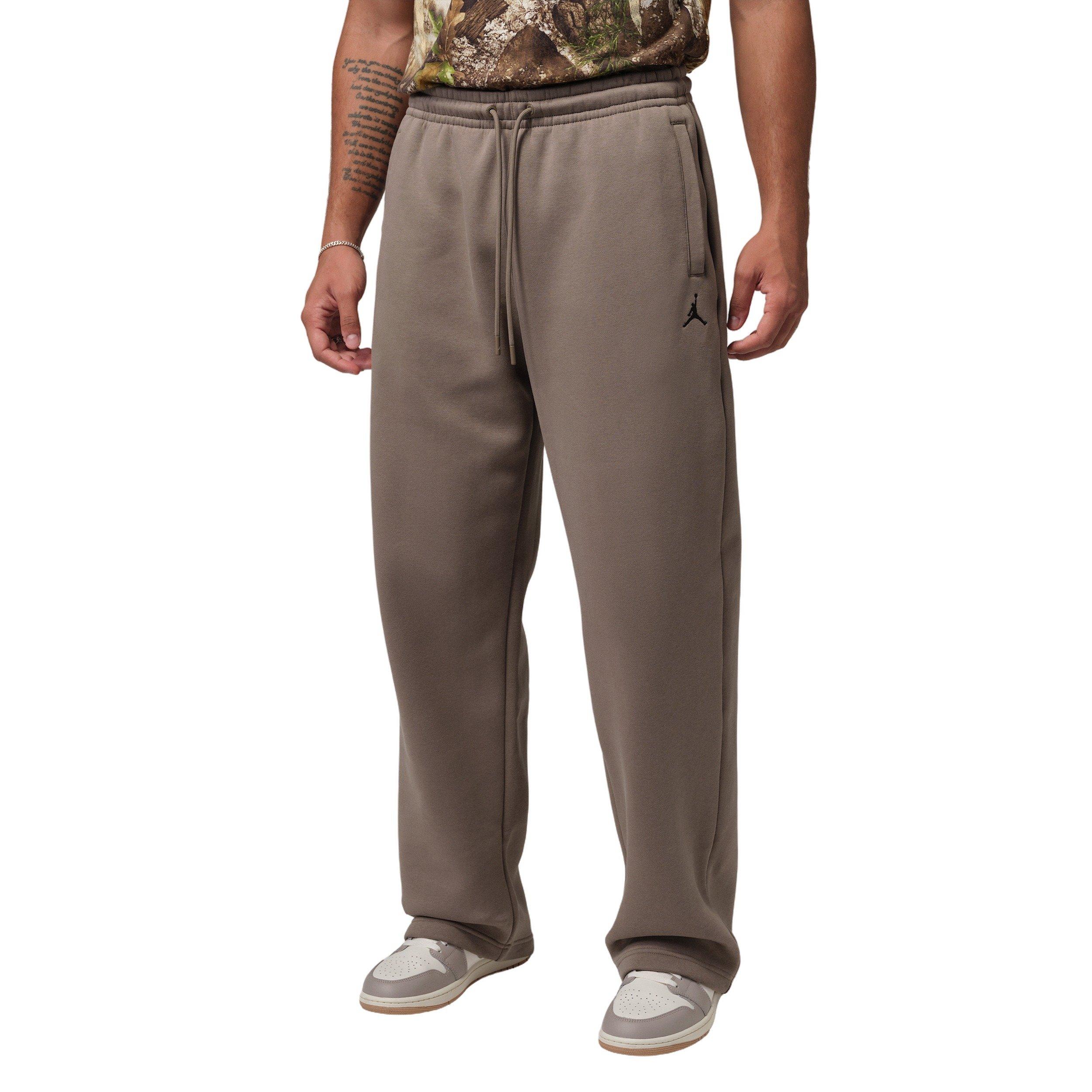 Jordan Men's Brooklyn Fleece Oversized Open-Hem Pants - BROWN Thumbnail View 1