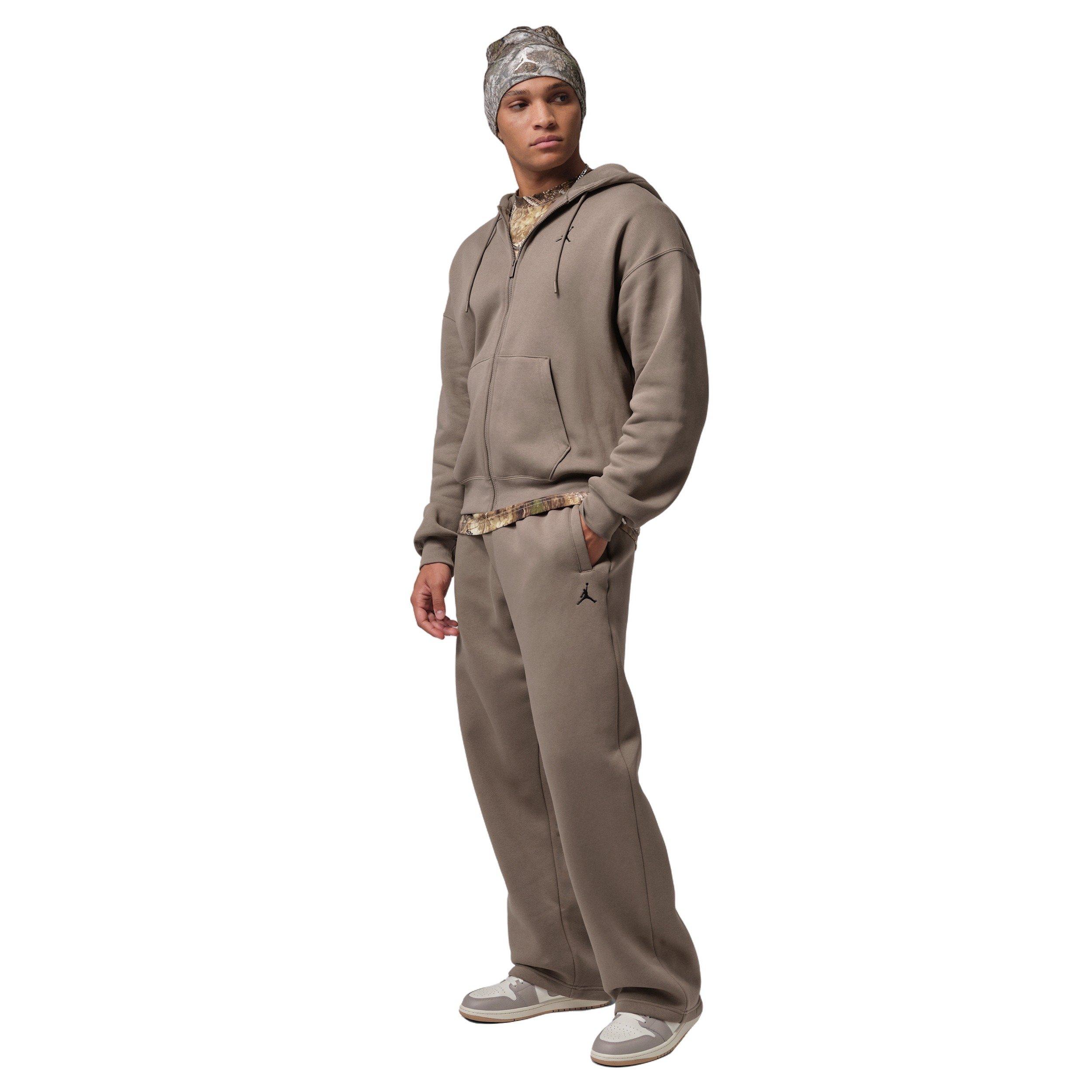 Jordan Men's Brooklyn Fleece Oversized Open-Hem Pants - BROWN Thumbnail View 5