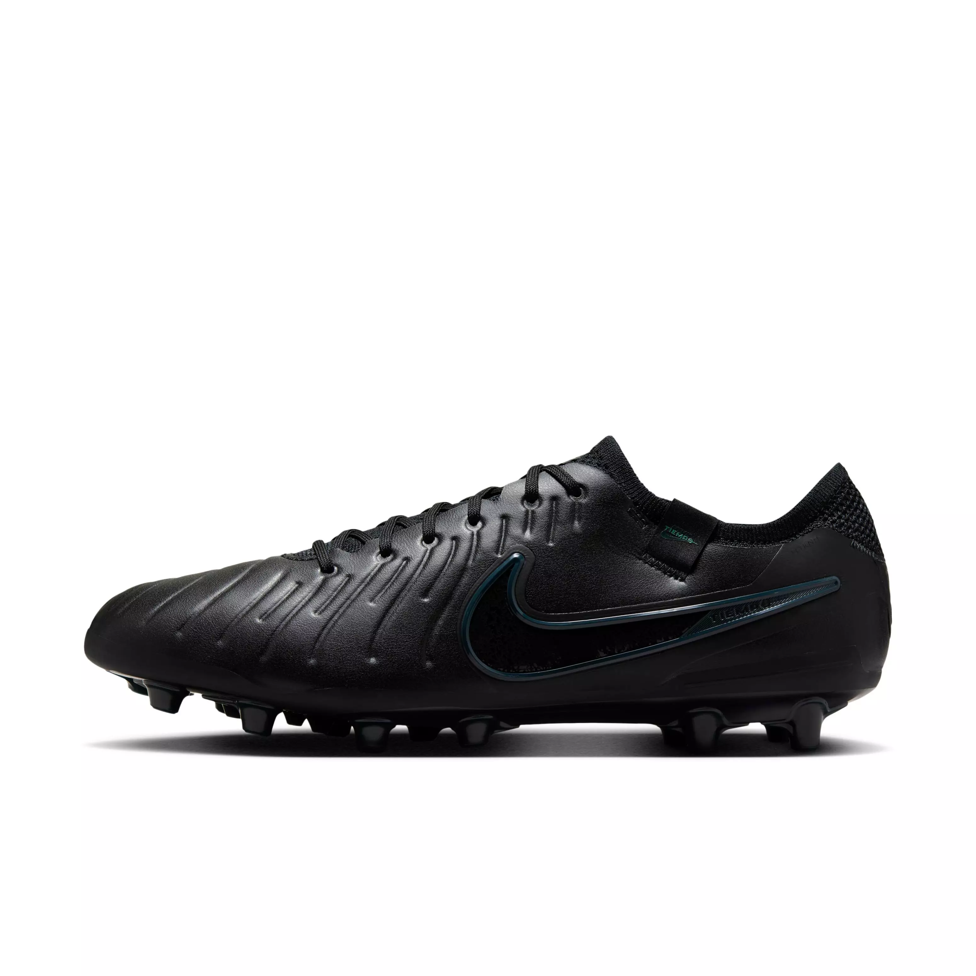 Nike Tiempo Legend 10 Elite AG "Black/Deep Jungle/Black" Men's Soccer Cleat - BLACK/JUNGLE/BLACK