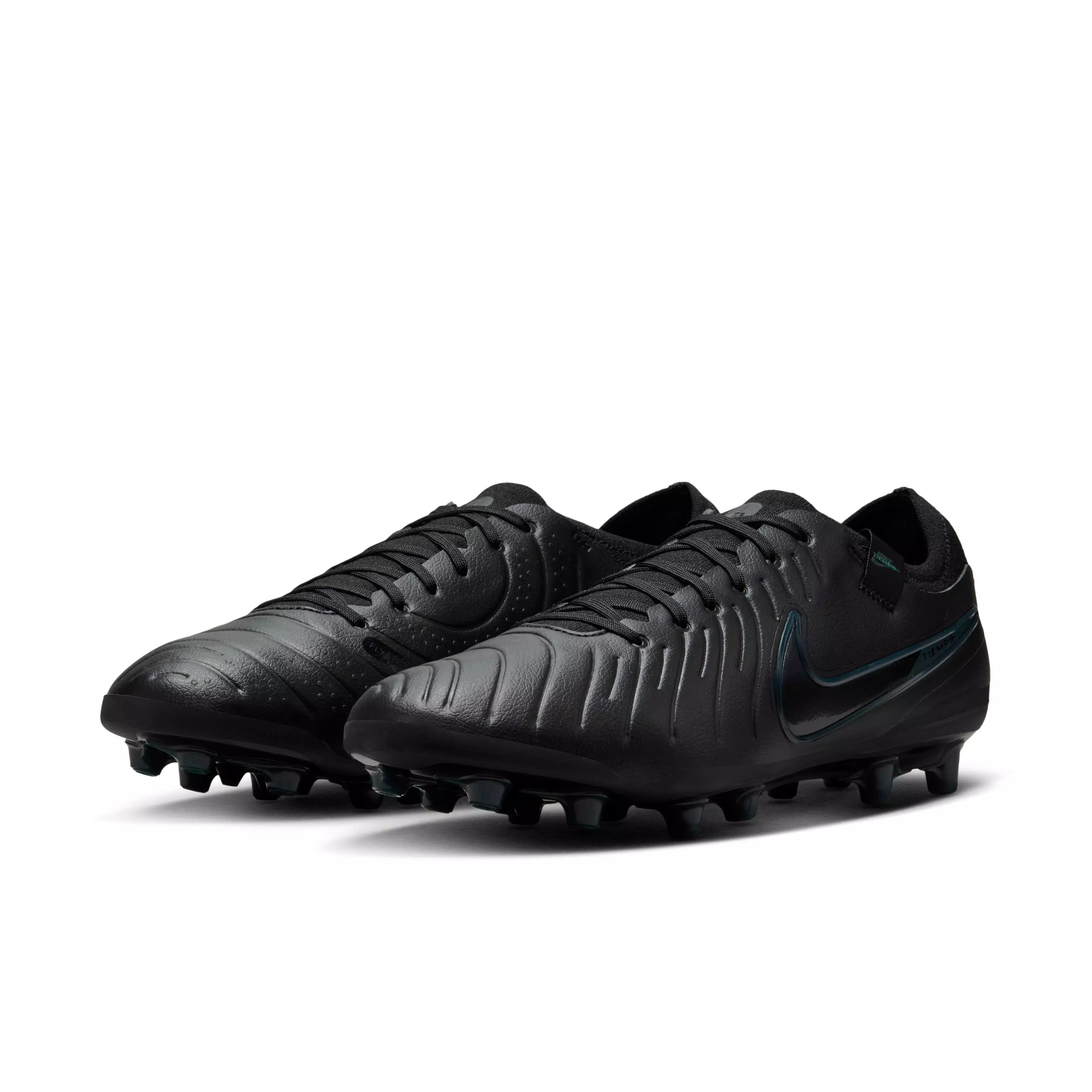 Nike Tiempo Legend 10 Elite AG "Black/Deep Jungle/Black" Men's Soccer Cleat - BLACK/JUNGLE/BLACK