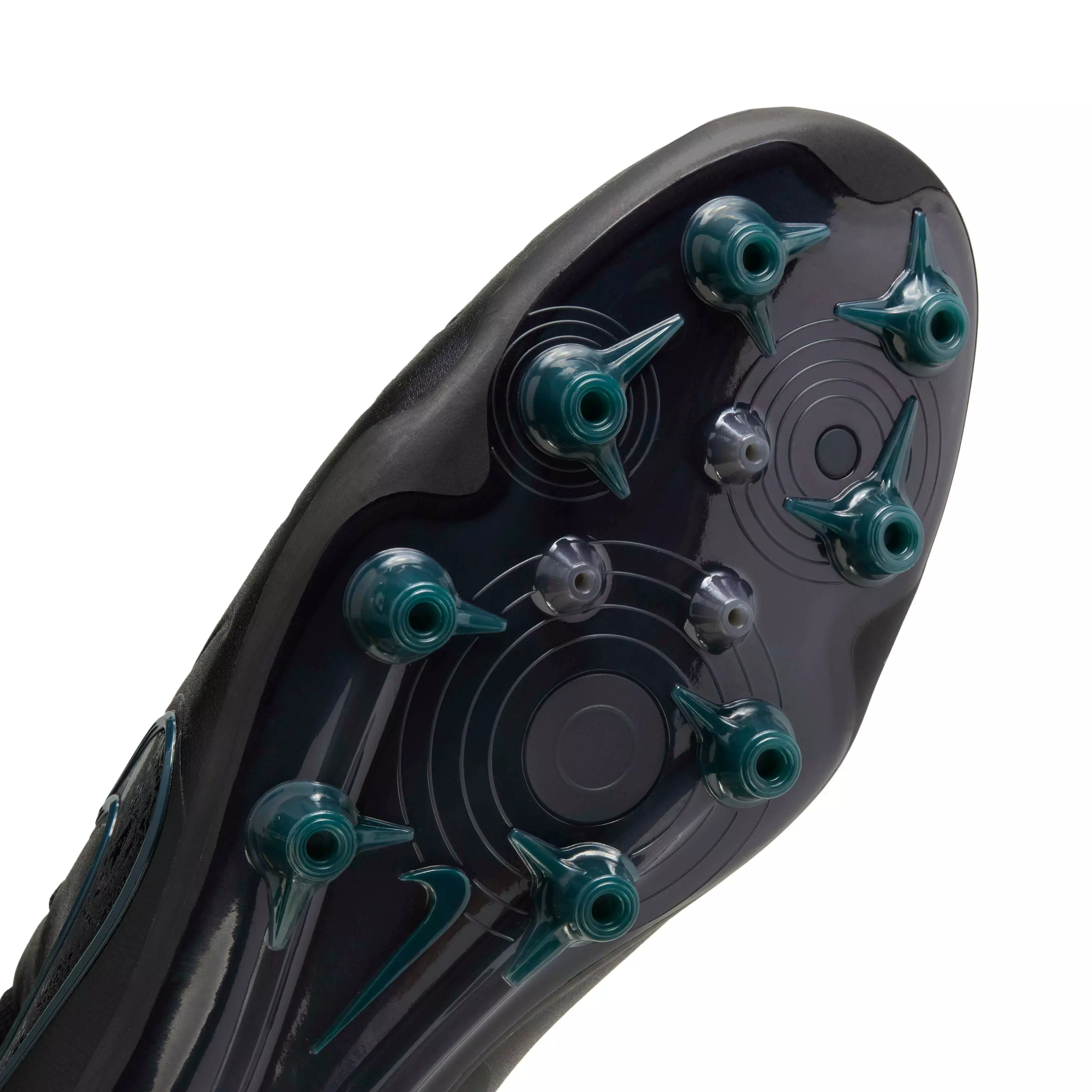 Nike Tiempo Legend 10 Elite AG "Black/Deep Jungle/Black" Men's Soccer Cleat - BLACK/JUNGLE/BLACK