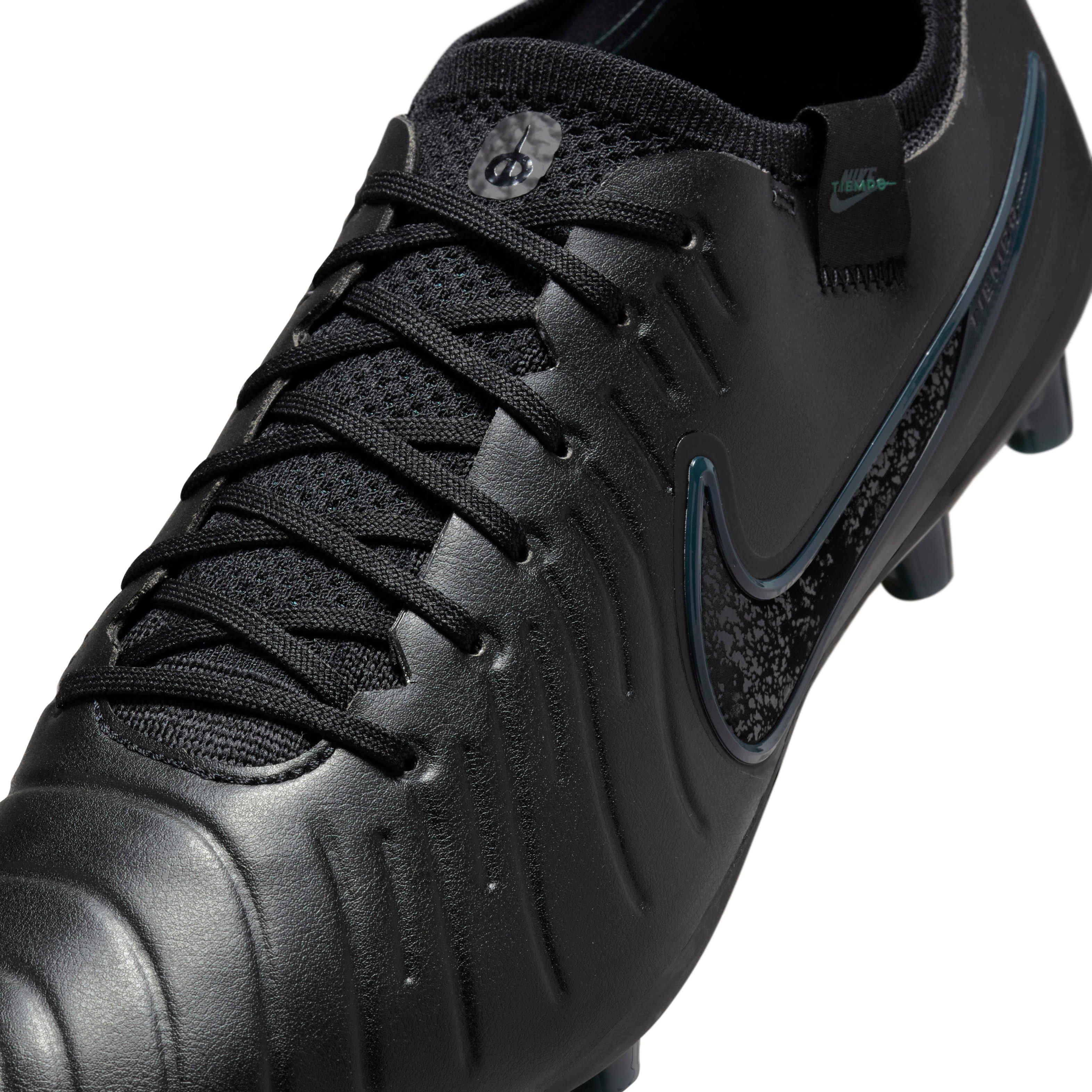 Nike Tiempo Legend 10 Elite Men's Leather Lace Up Soccer - Black