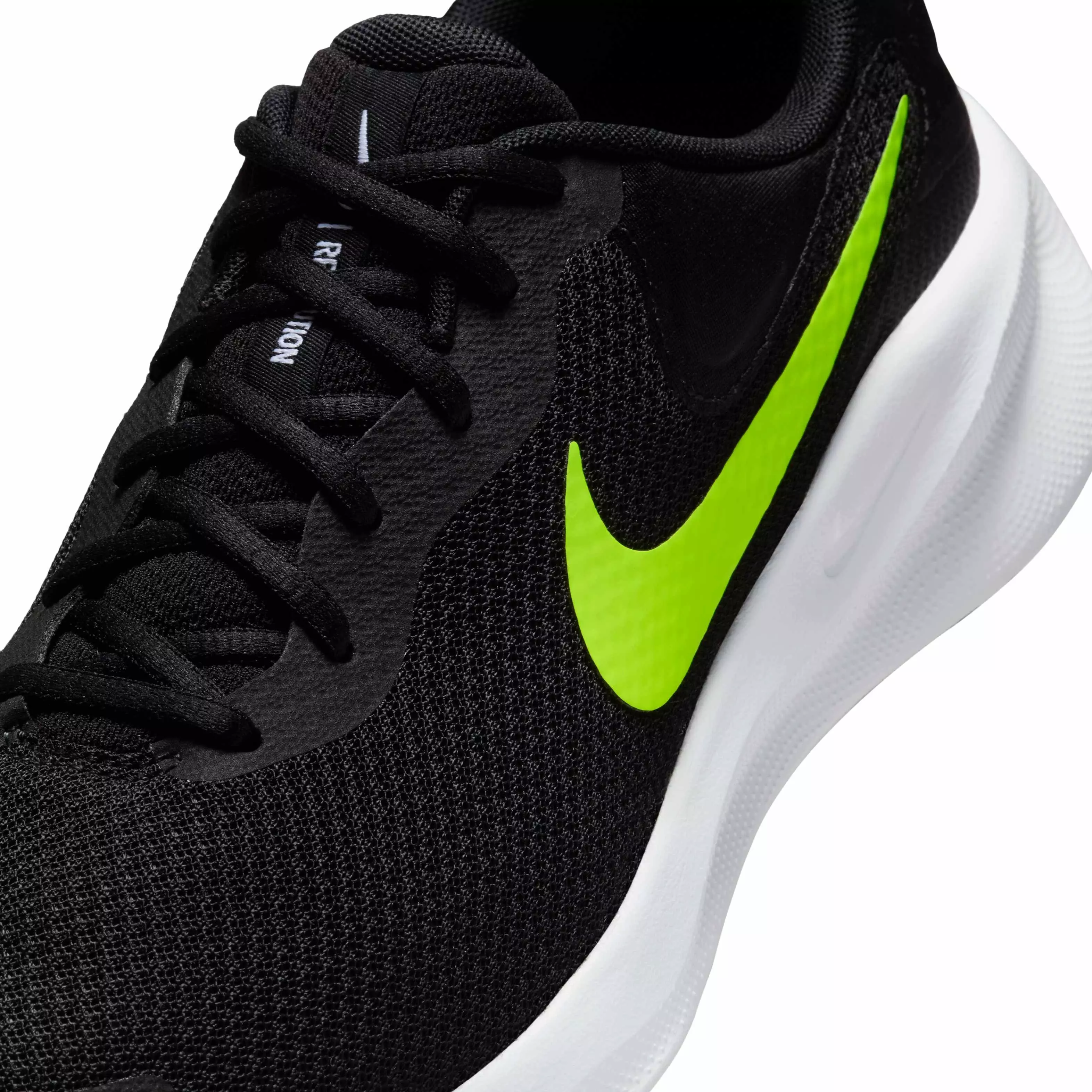 Nike Revolution 7 "Black/White/Volt" Men's Running Shoe - BLACK/WHITE/VOLT