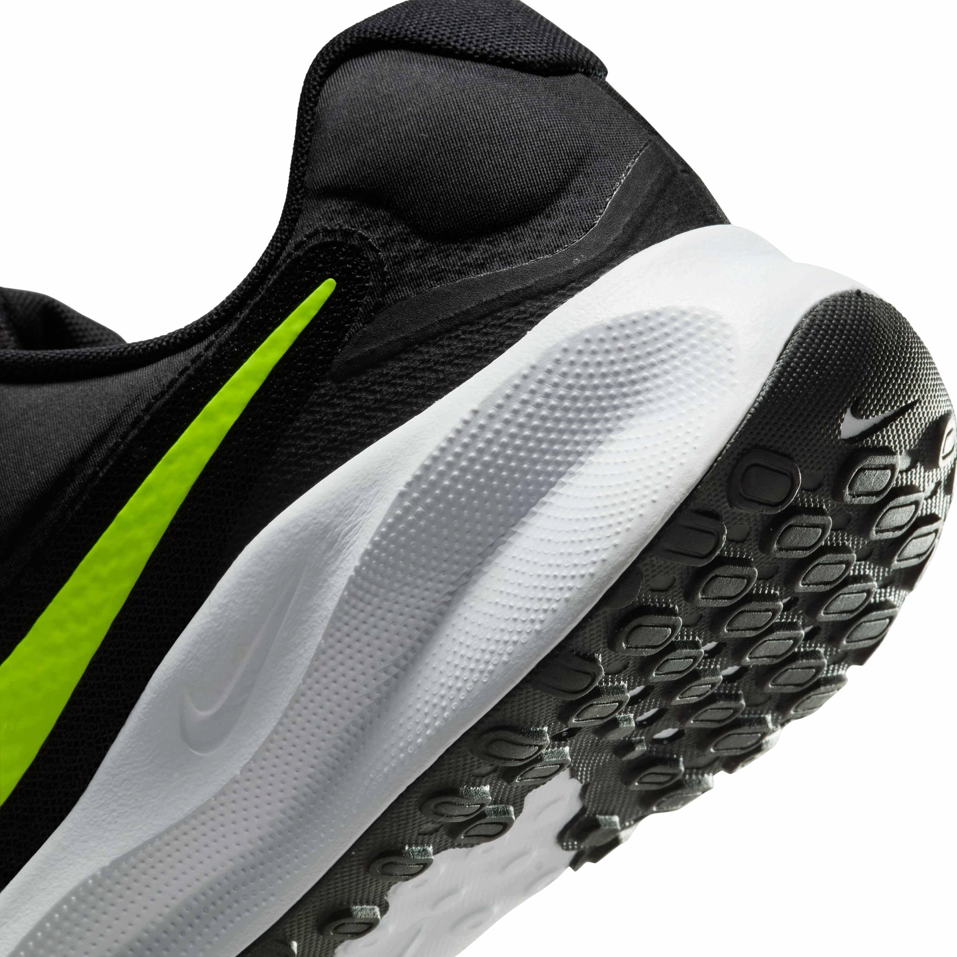Nike Revolution 7 "Black/White/Volt" Men's Running Shoe - BLACK/WHITE/VOLT Thumbnail View 8