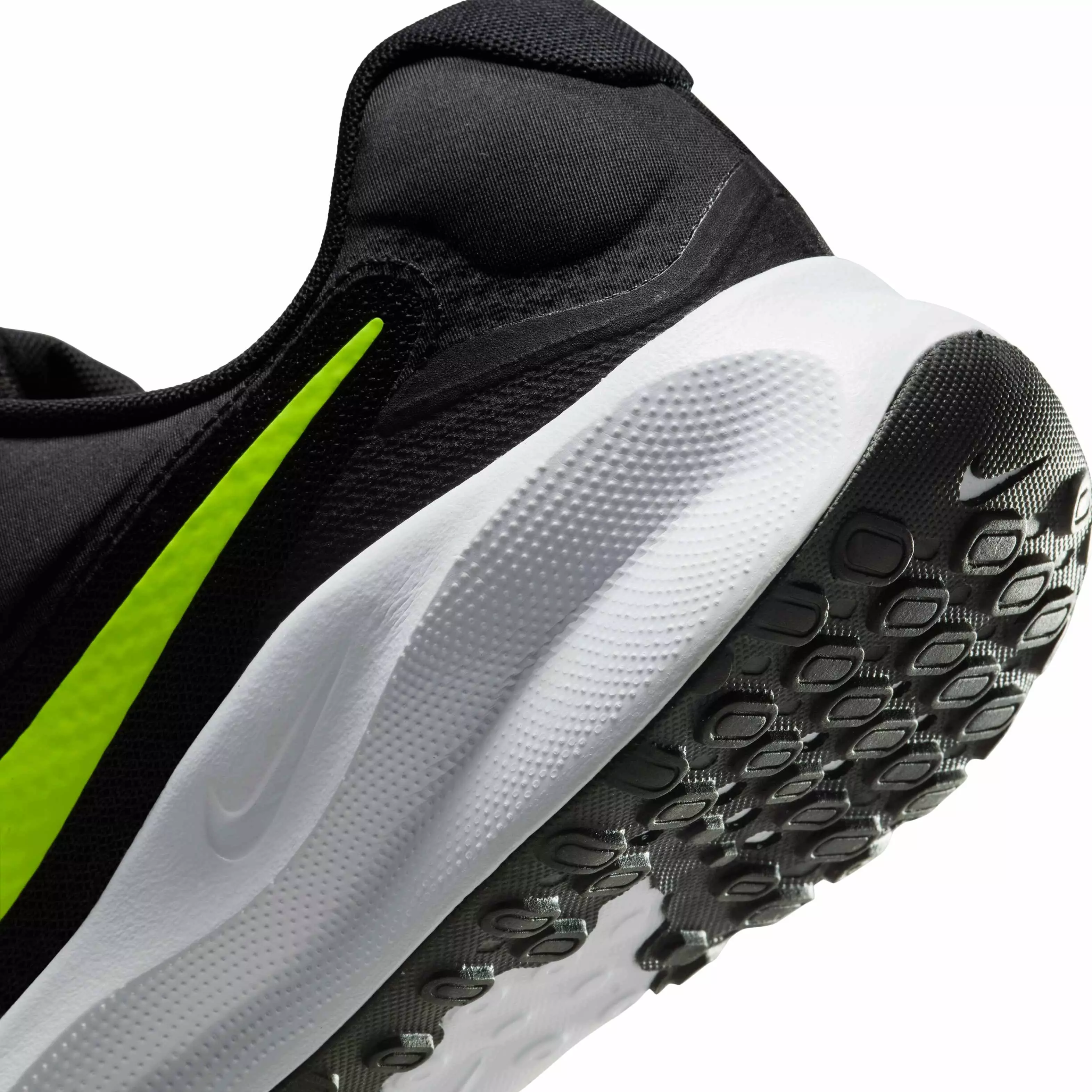 Nike Revolution 7 "Black/White/Volt" Men's Running Shoe - BLACK/WHITE/VOLT
