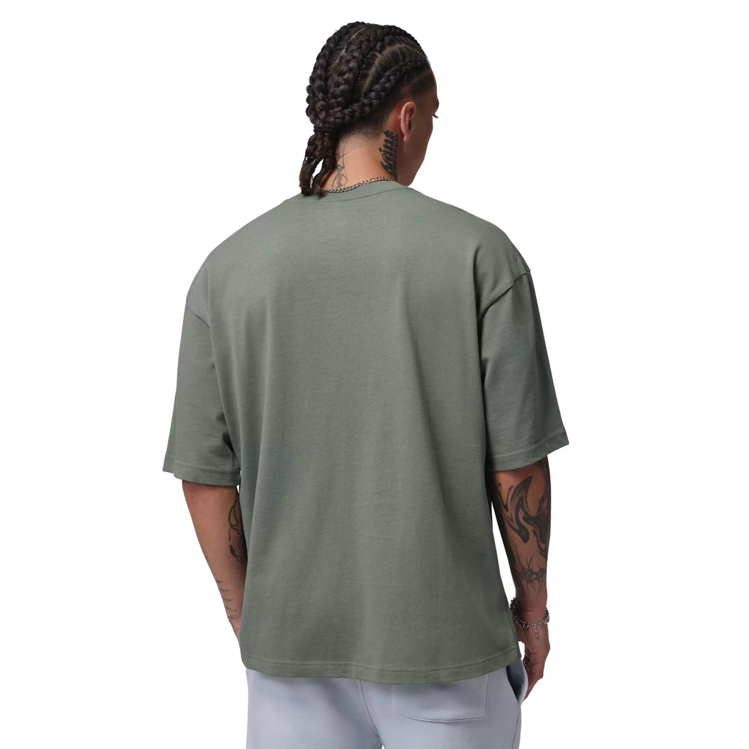 Jordan Men's Flight Essentials Oversized Short-Sleeve Crew T-Shirt - GREEN