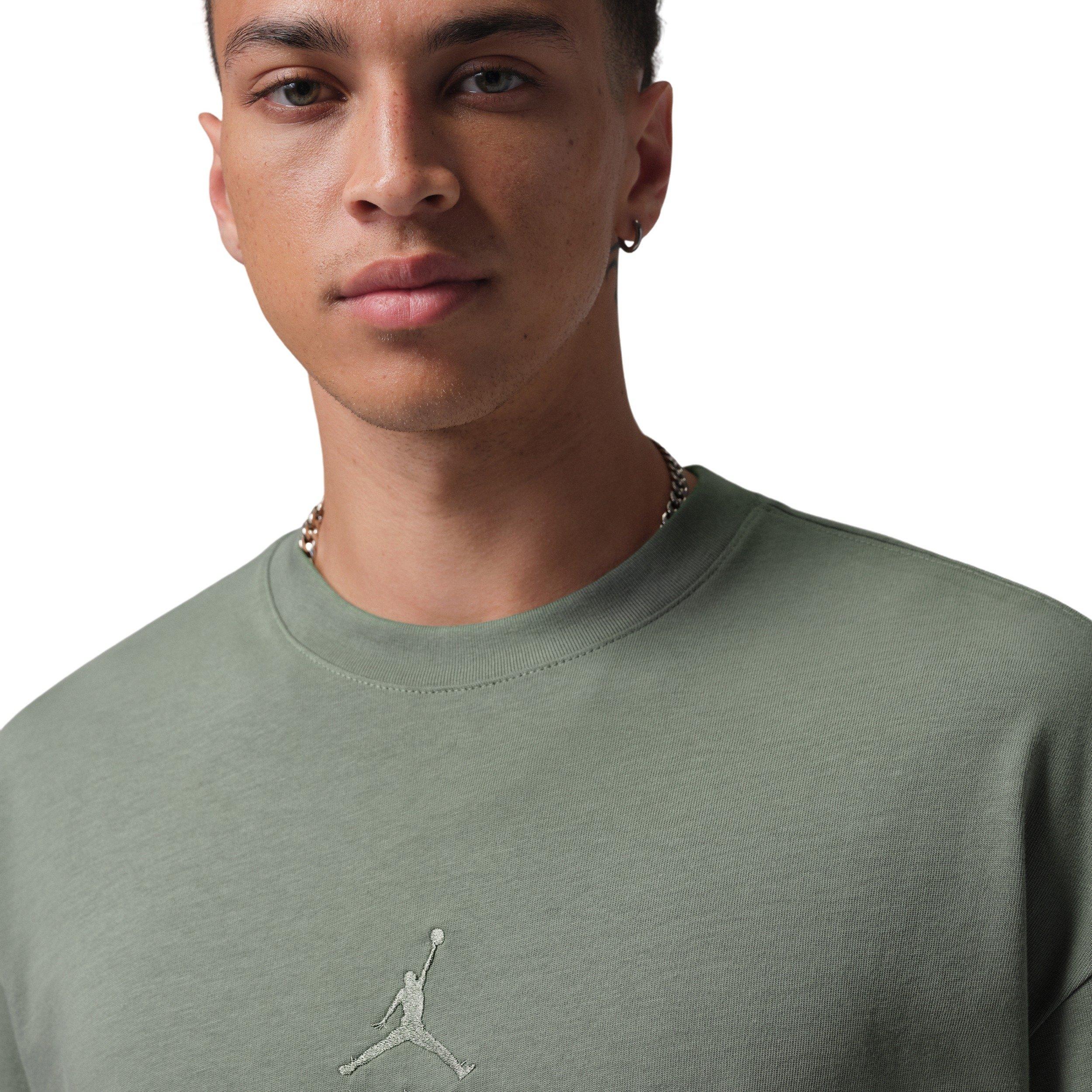 Jordan Men's Flight Essentials Oversized Short-Sleeve Crew T-Shirt - GREEN Thumbnail View 3