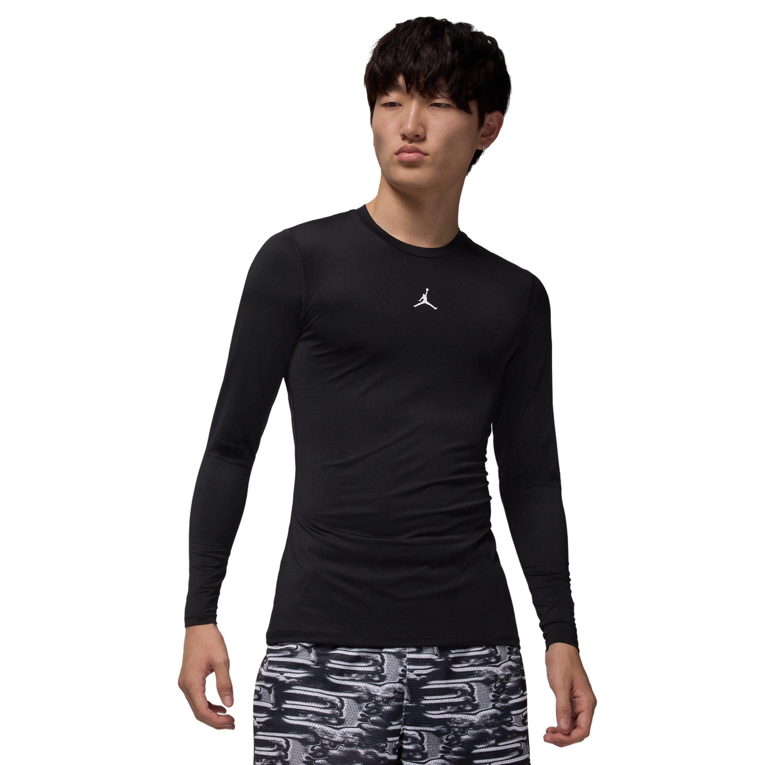 Jordan Men's Sports Dri-FIT Long-Sleeve Base Layer Top - BLACK Thumbnail View 1