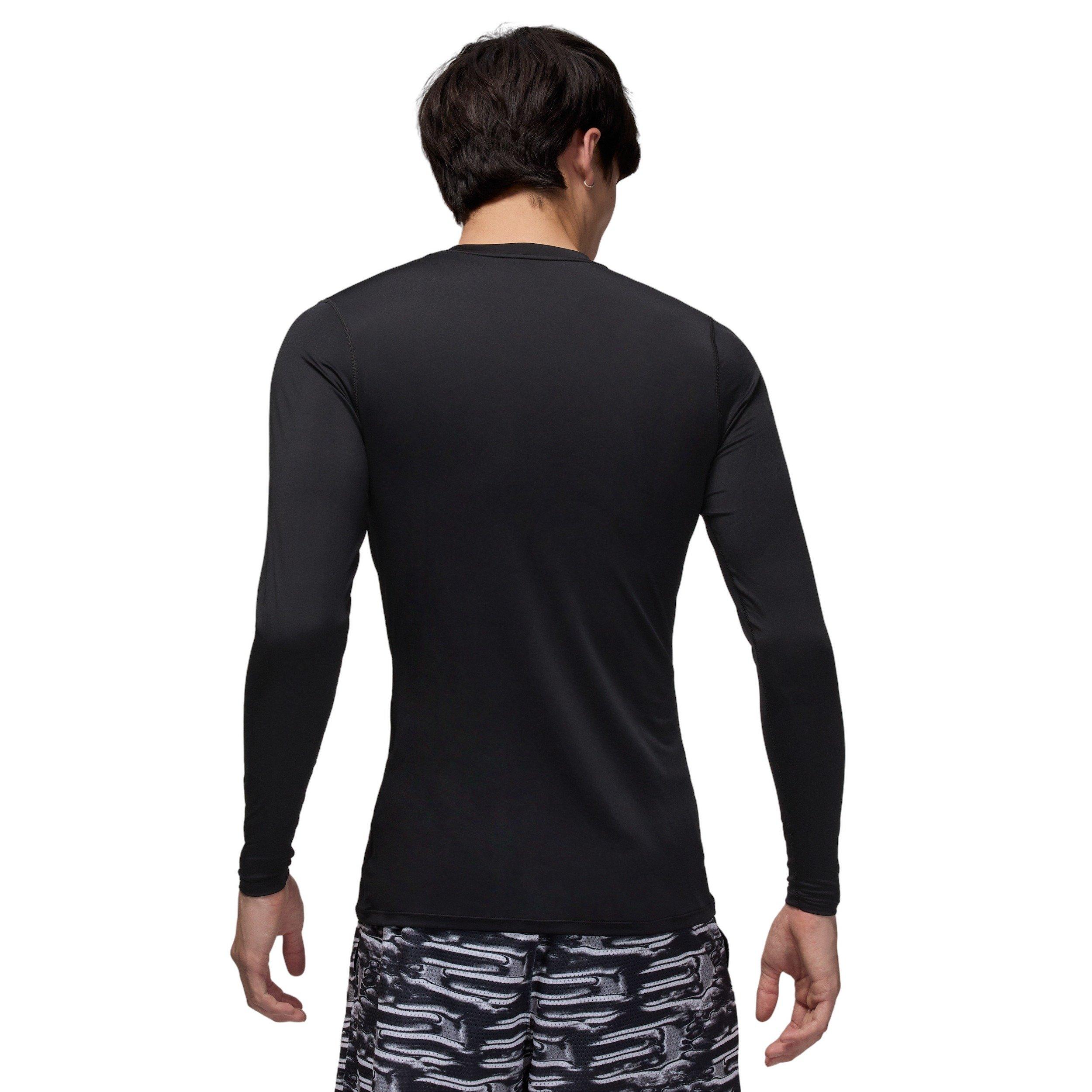 Jordan Men's Sports Dri-FIT Long-Sleeve Base Layer Top - BLACK Thumbnail View 2